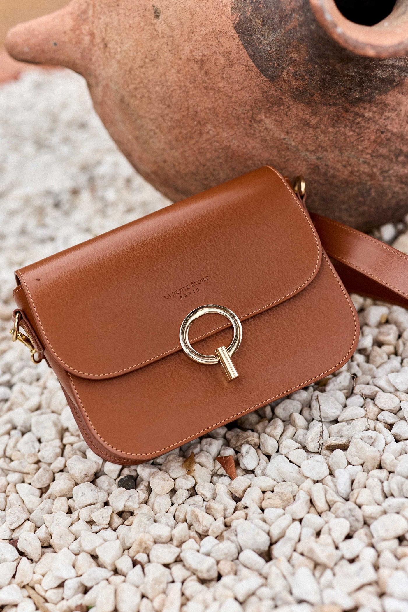Camel leather bag - James