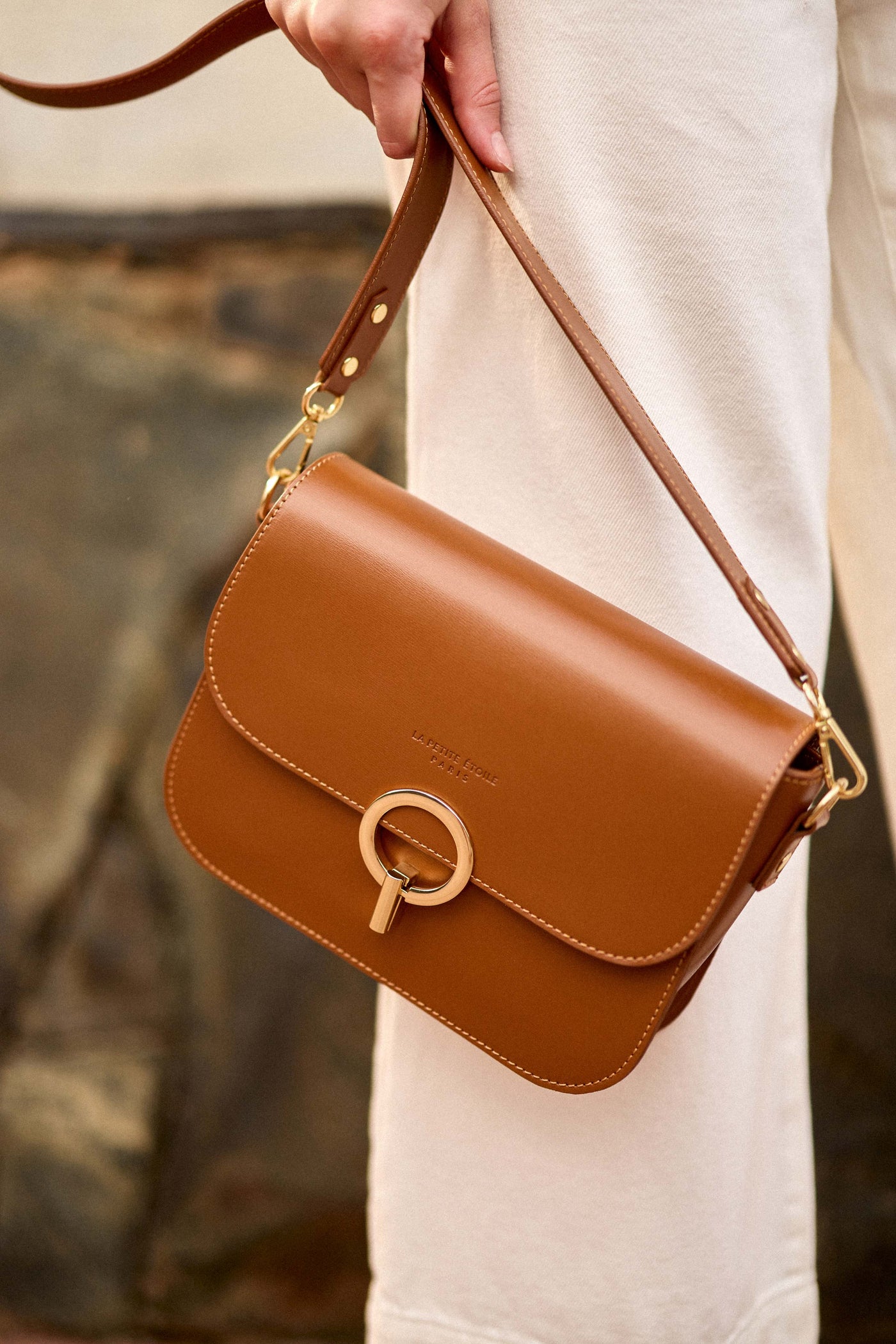 Camel leather bag - James