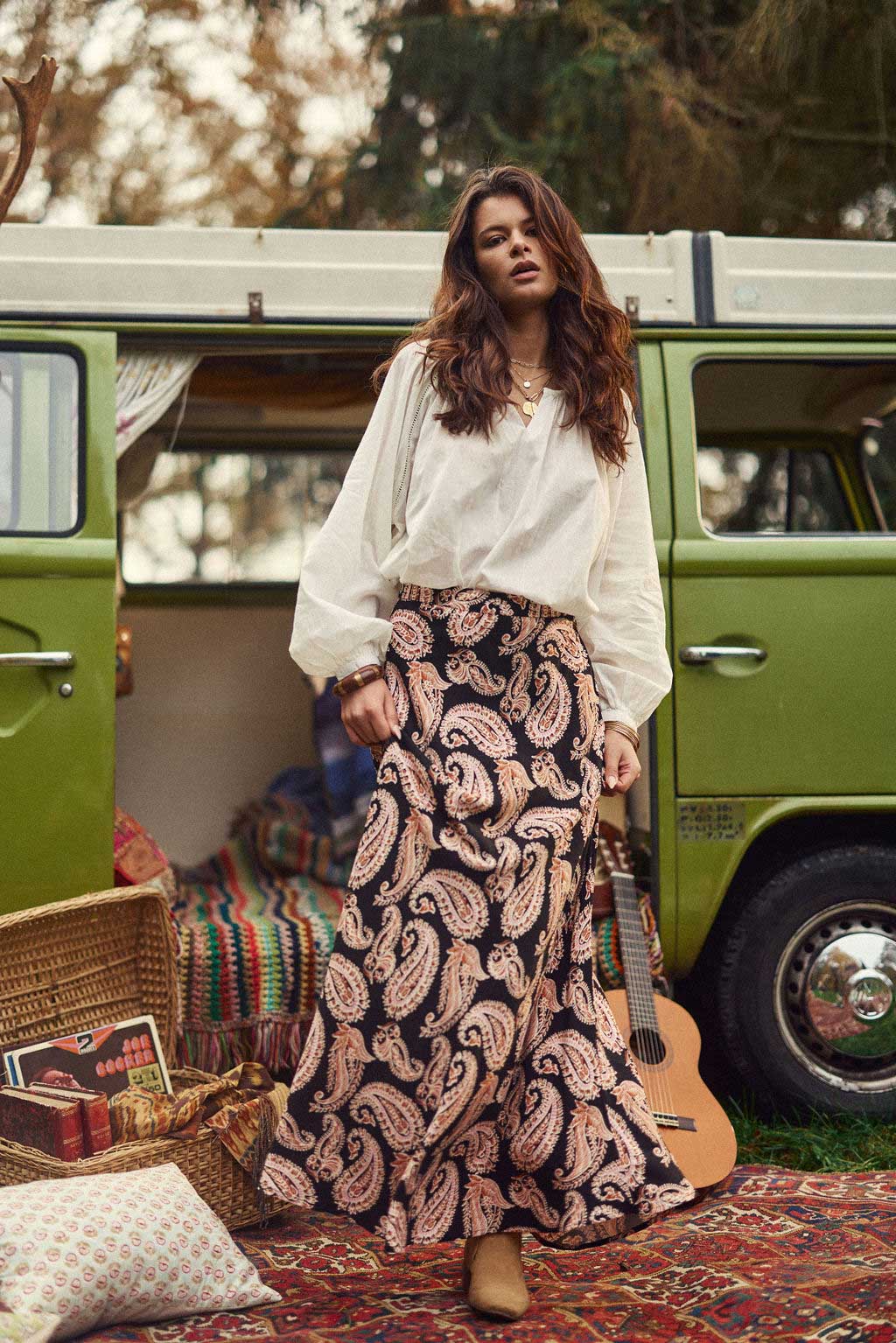 Long cashmere skirt - Jessica