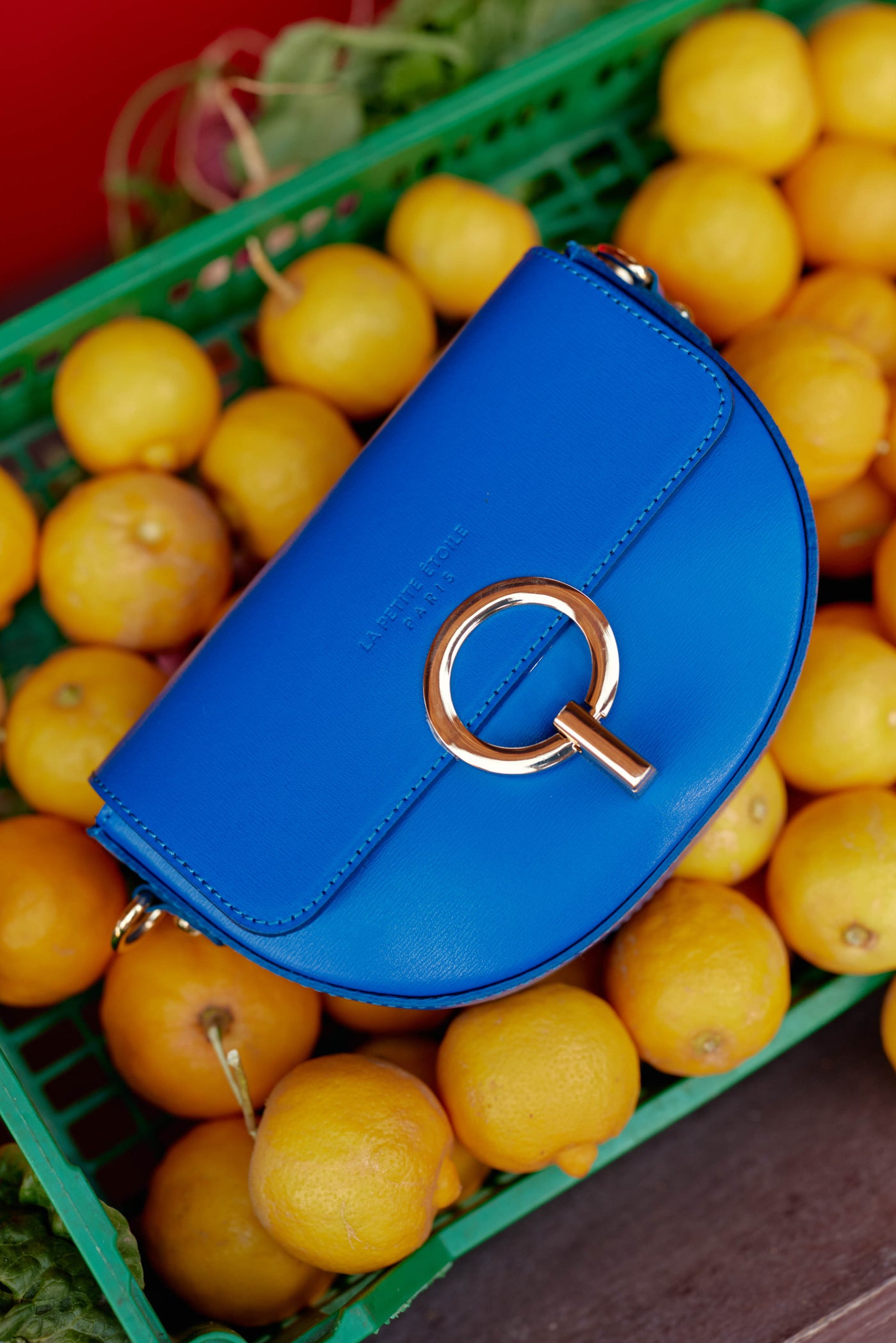 Sac en cuir Jim - Bleu