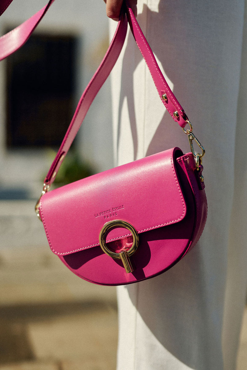 Sac Cuir Sac A Main Marque Fushia Sac à Main ROSE FUCHSIA – BUESSO