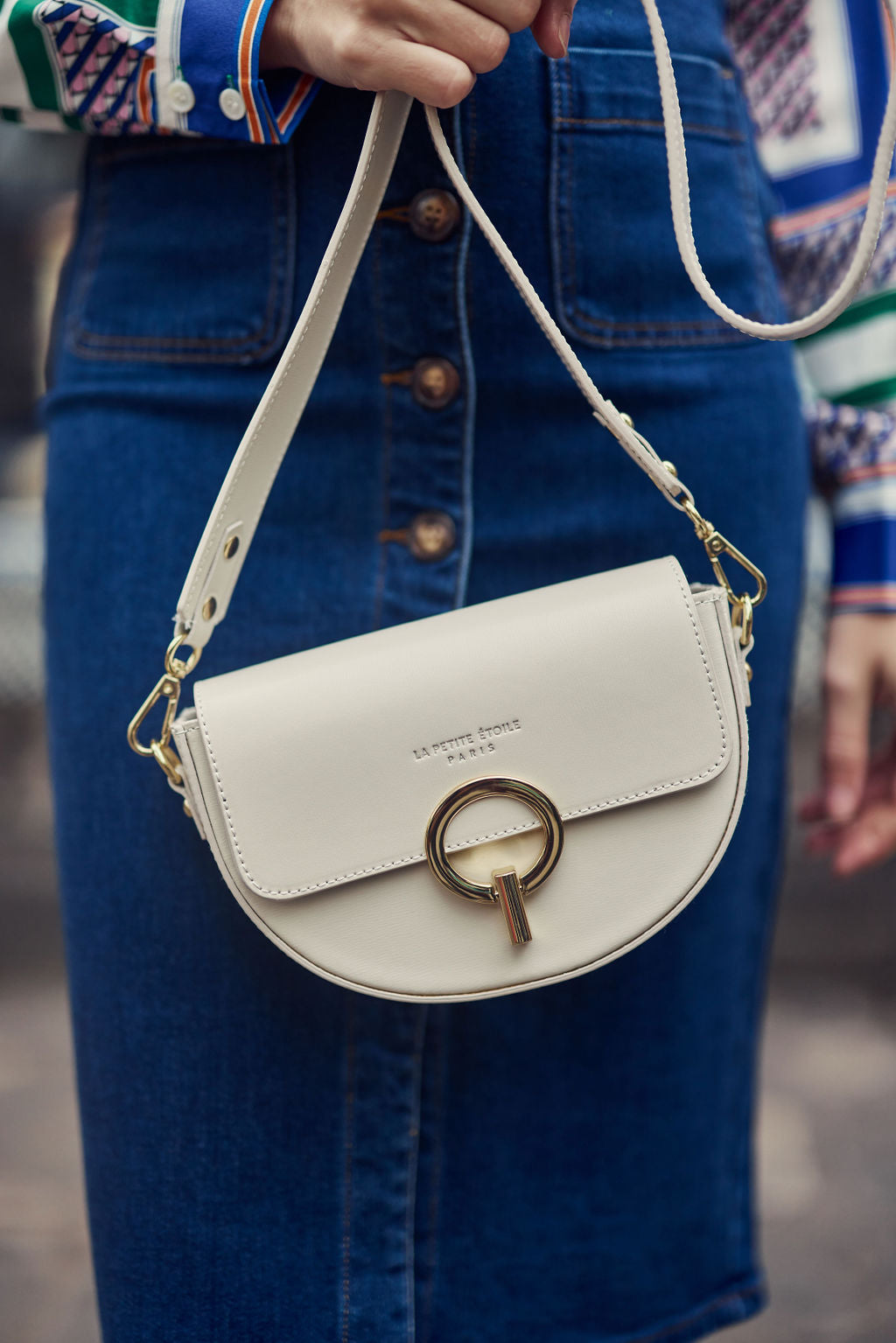 Jim leather bag - White