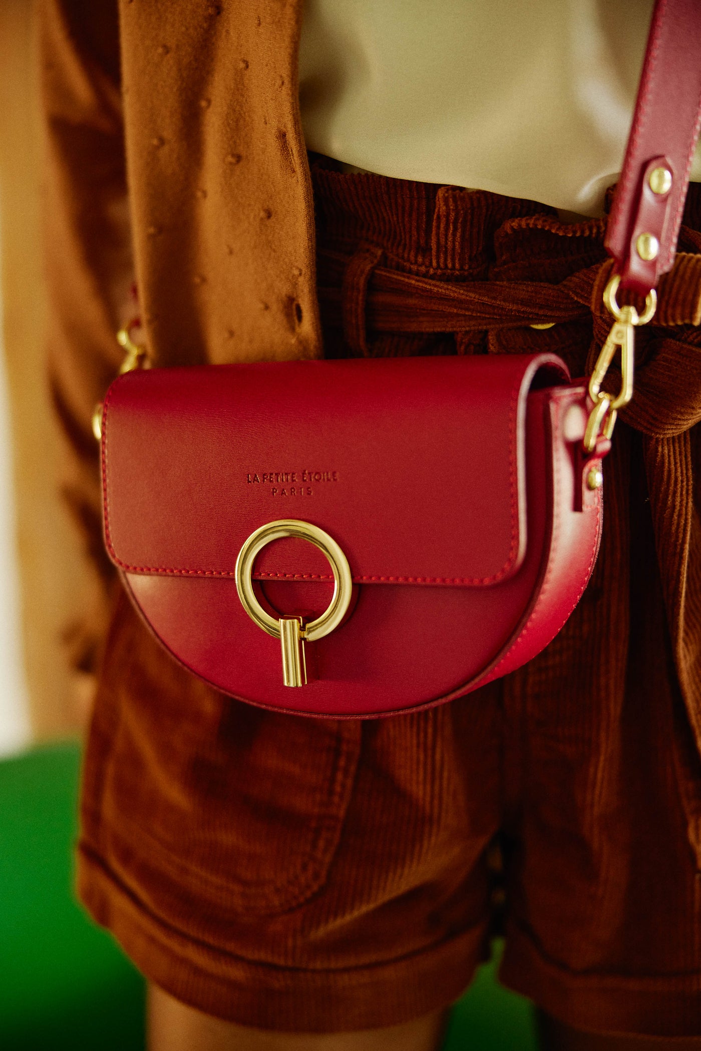 Sac en cuir rouge - Jim