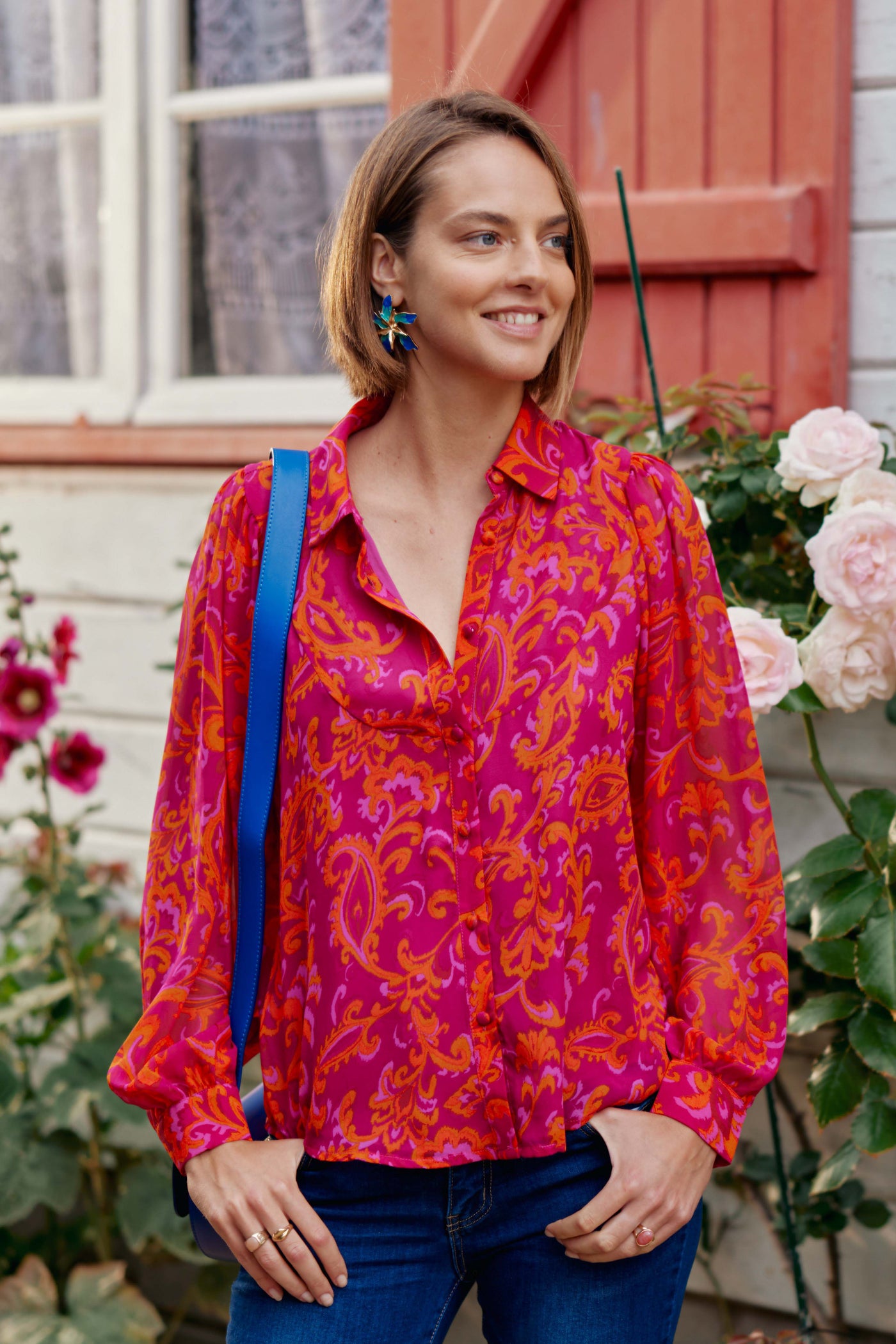 Blouse Joao - Rose/orange