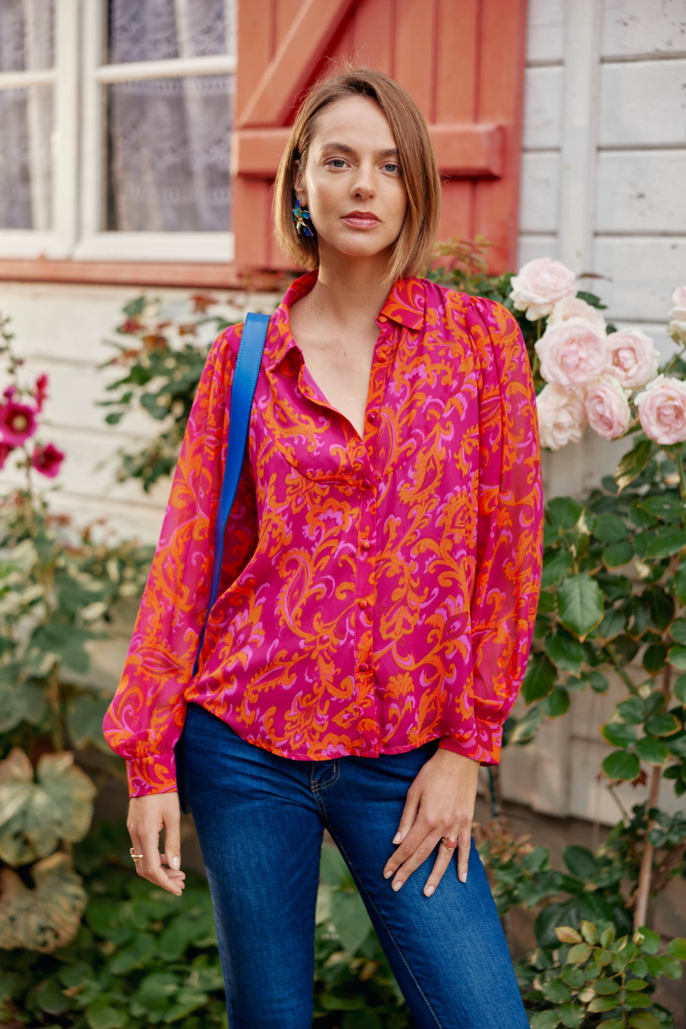 Blouse Joao - Rose/orange