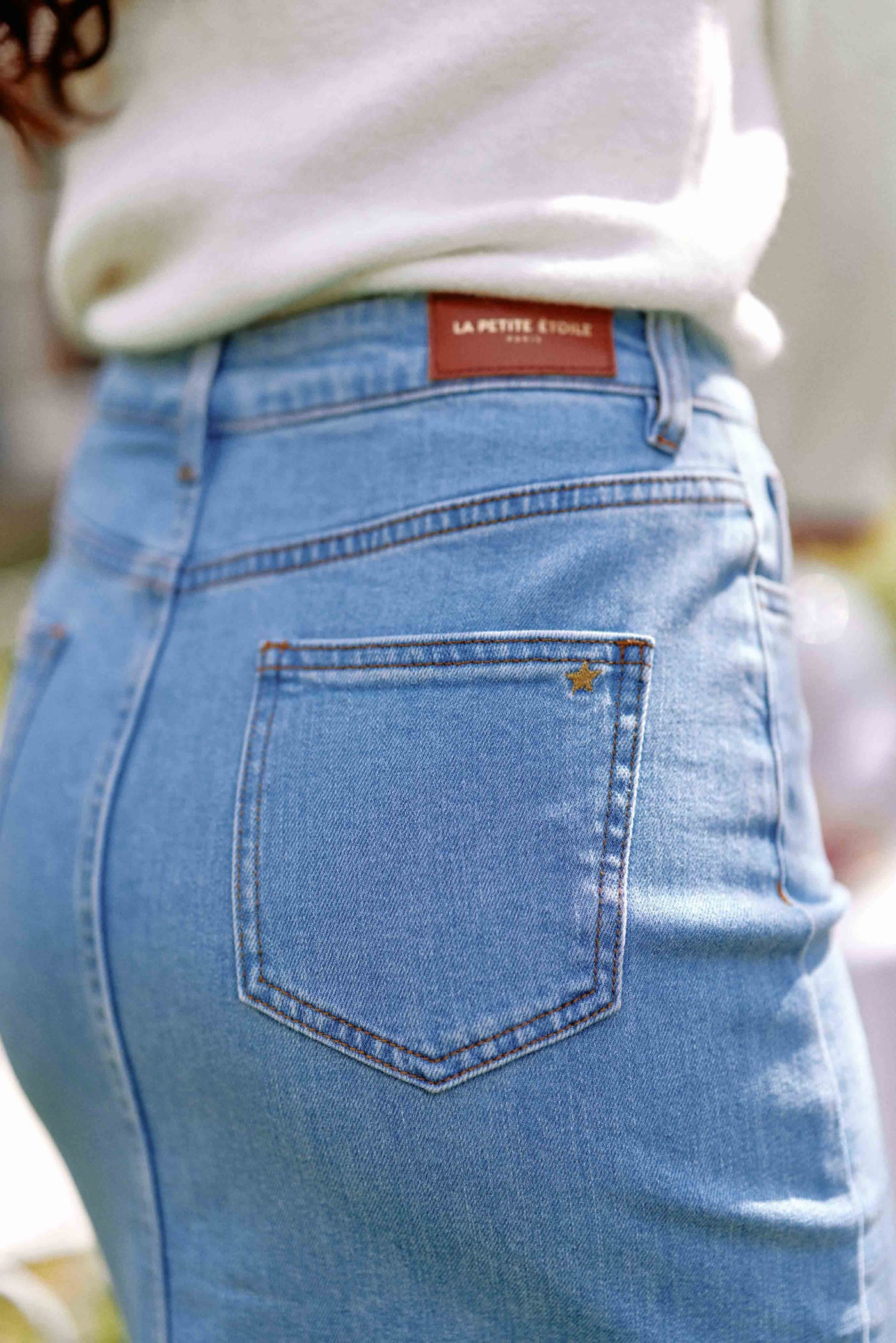 Stone denim skirt - Jomia