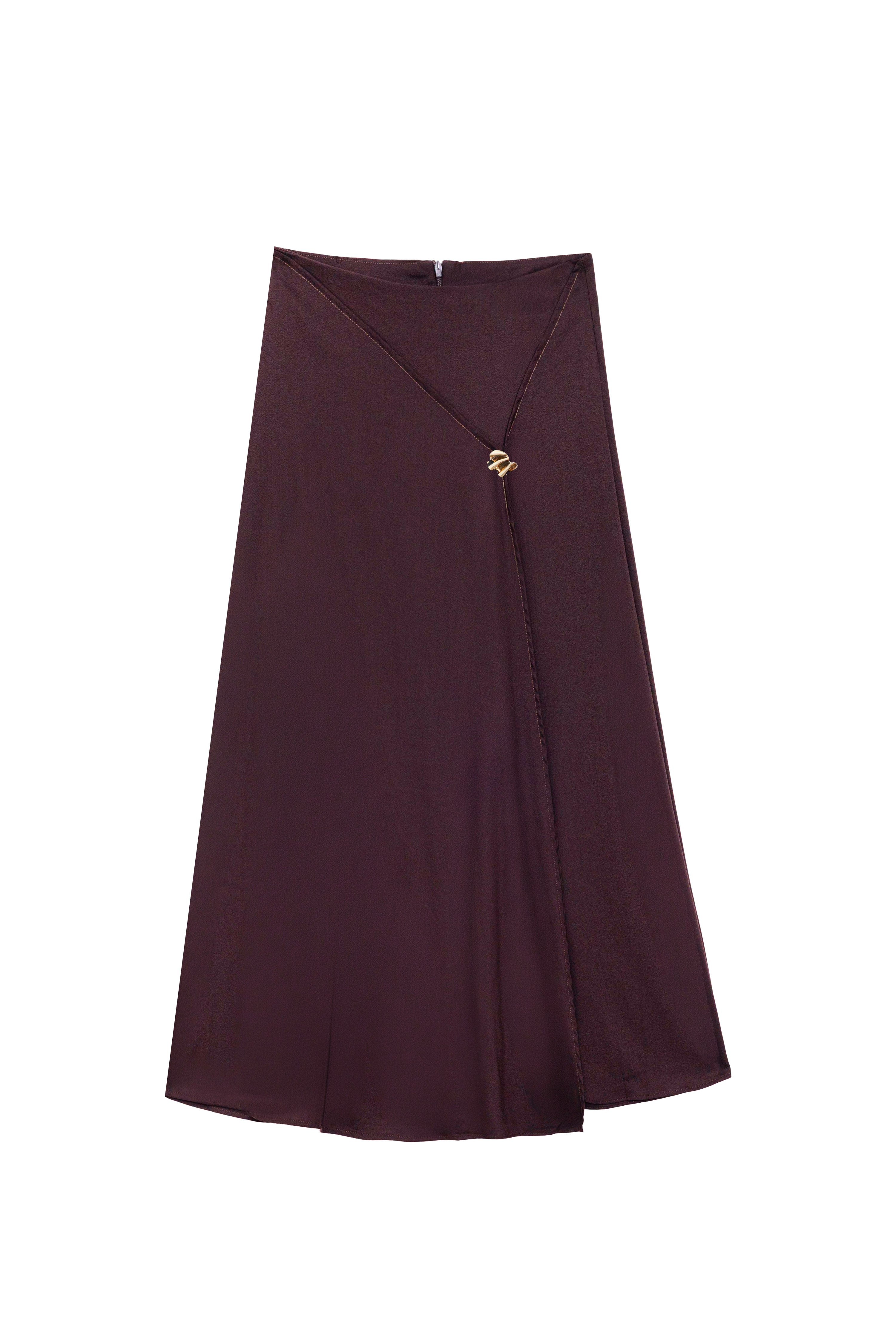 Jorie - Jupe midi asymétrique