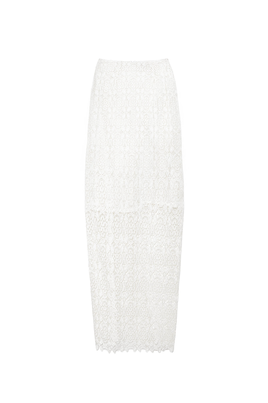 Ivory guipure skirt - Joya