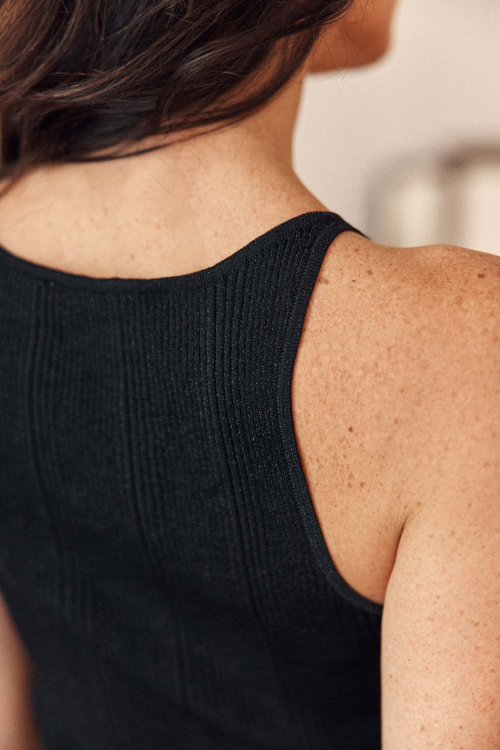 Débardeur maille noire - Juana