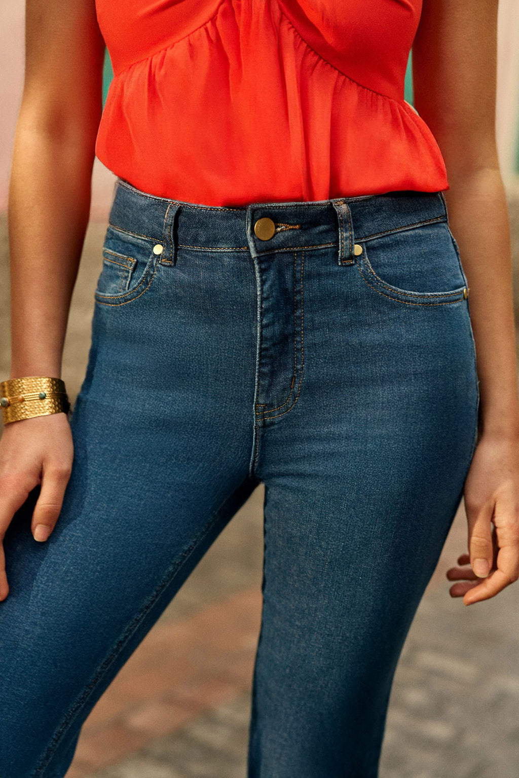 Washed flare jeans - Lancelot