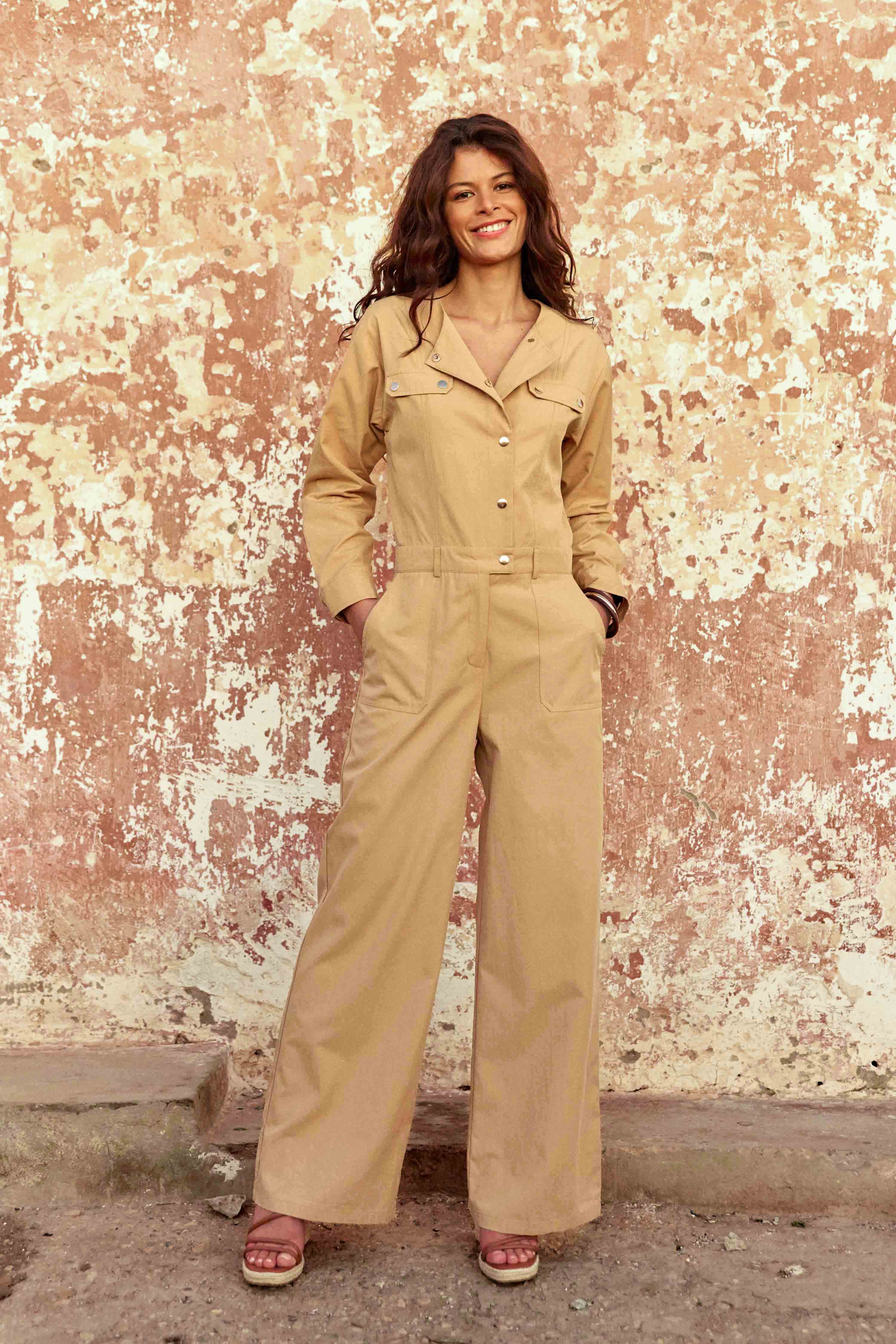 Combi-pantalon Laura - Camel
