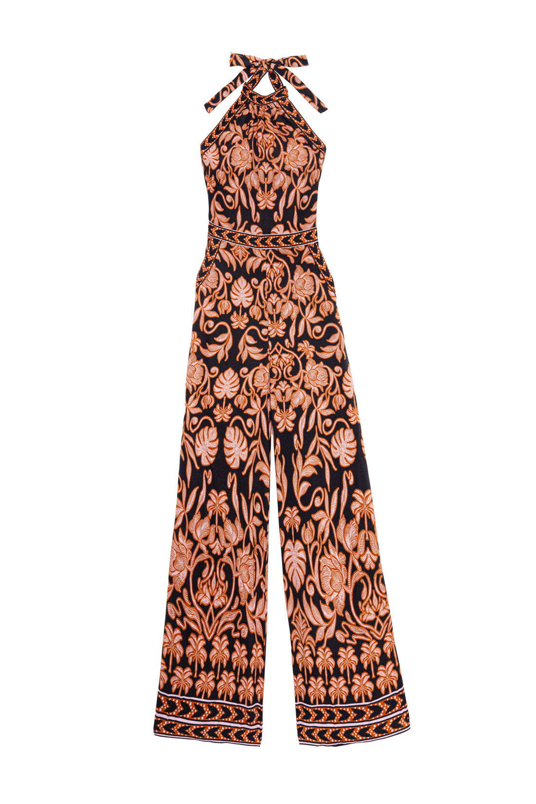 Floral backless jumpsuit - Laure