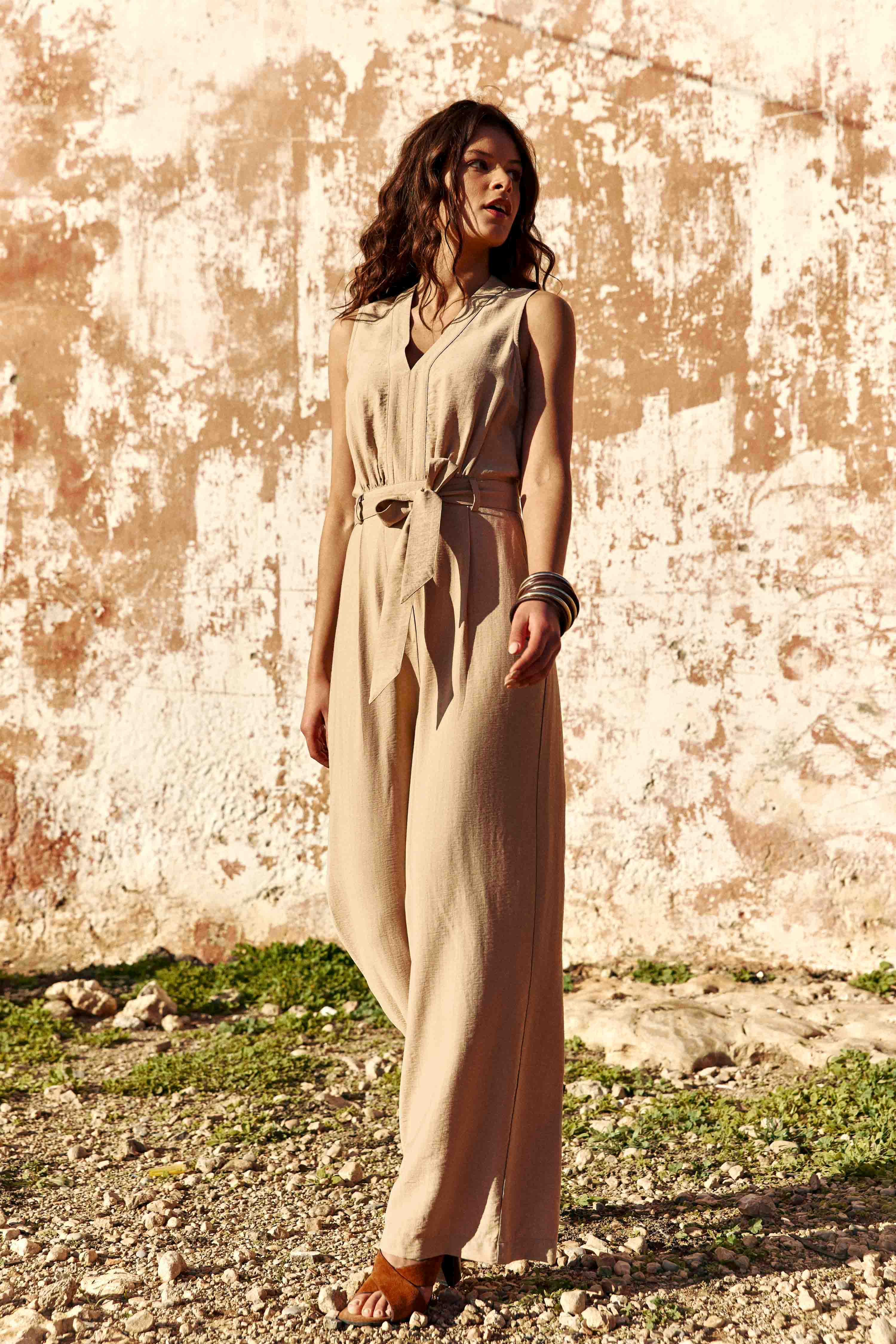 Laurene - Combi-pantalon large