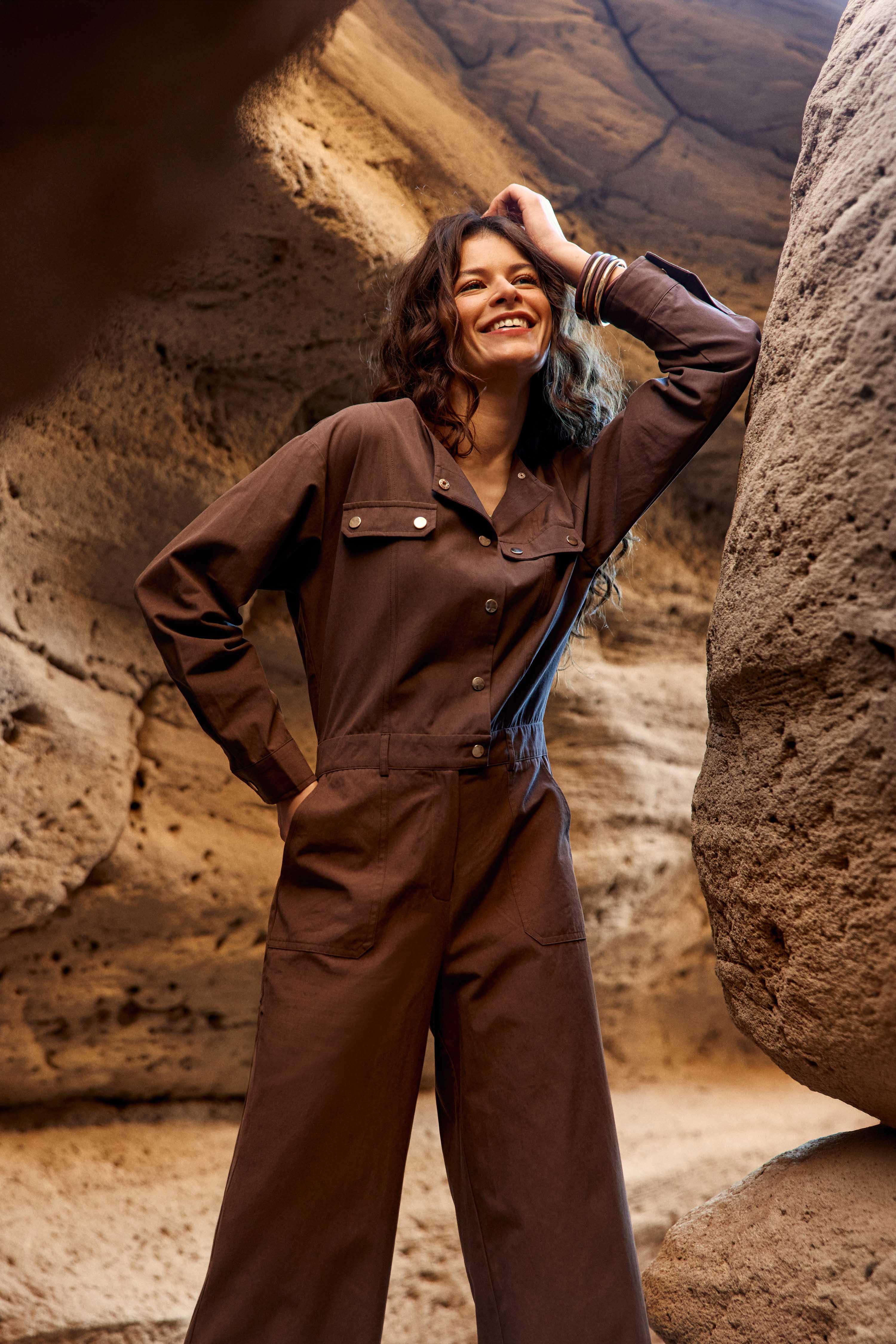 Laura - Combi-pantalon large