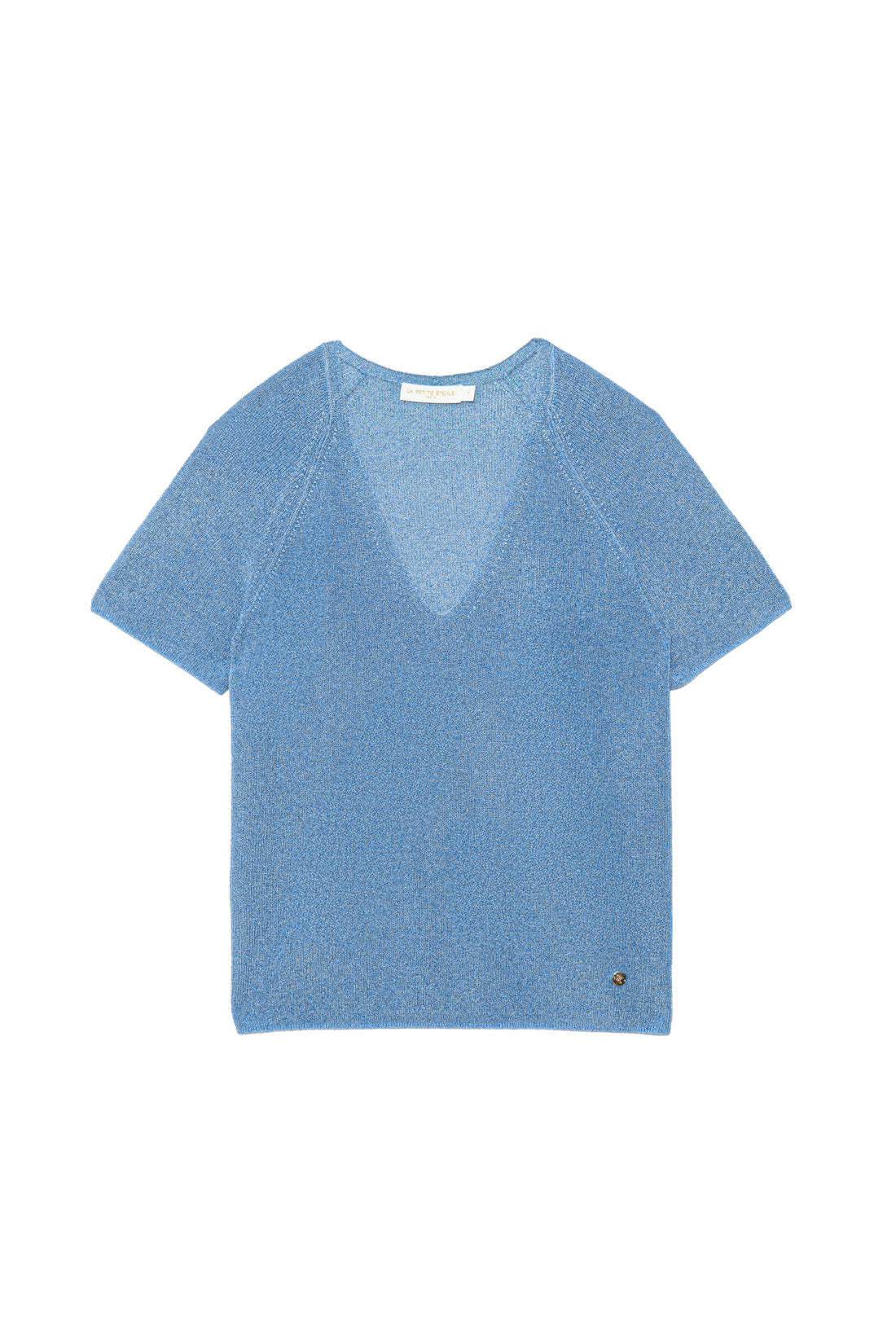 T-shirt en maille bleu - Macie