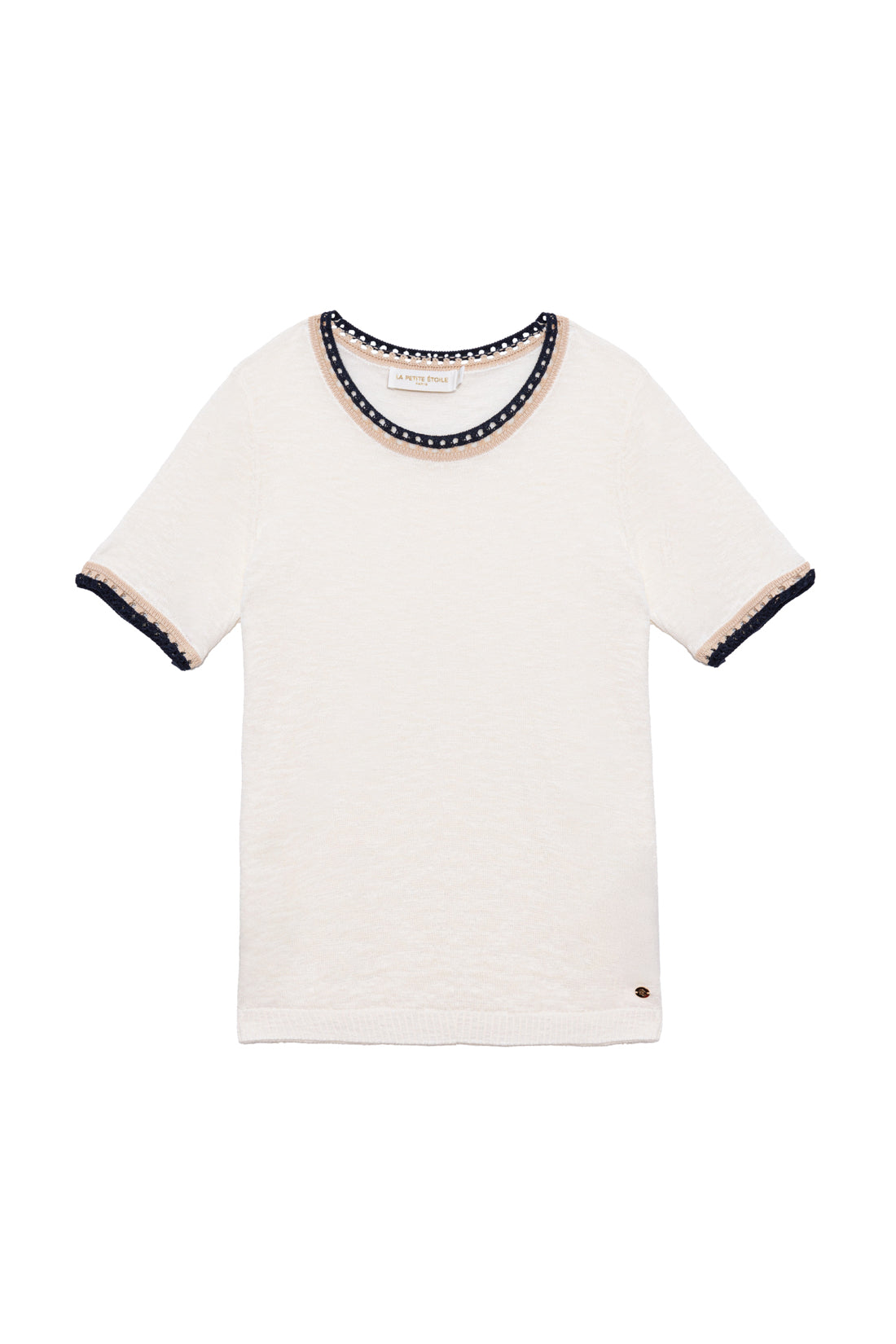 Ecru round neck sweater - Madi