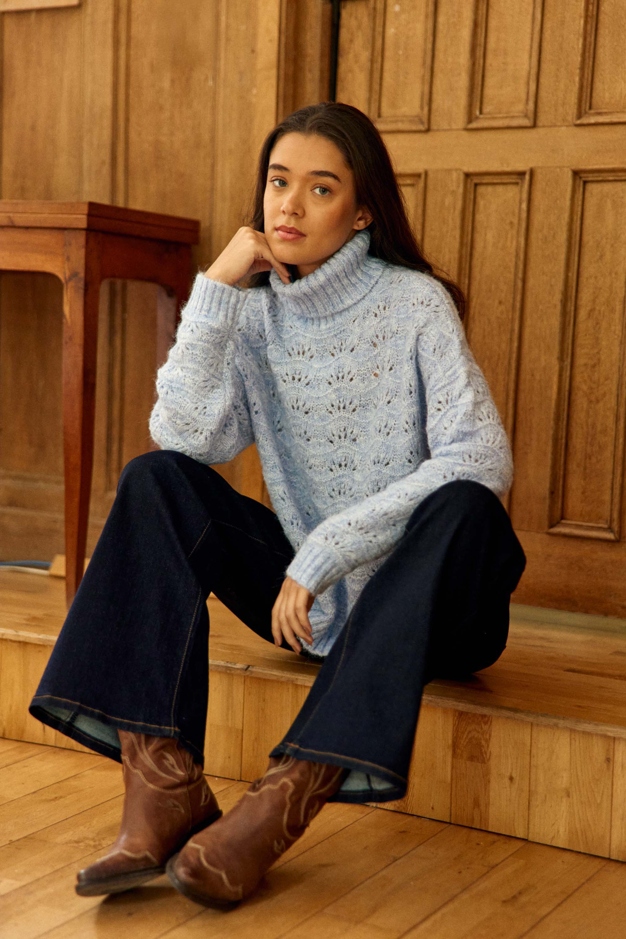 Madison Sweater - Sky Blue