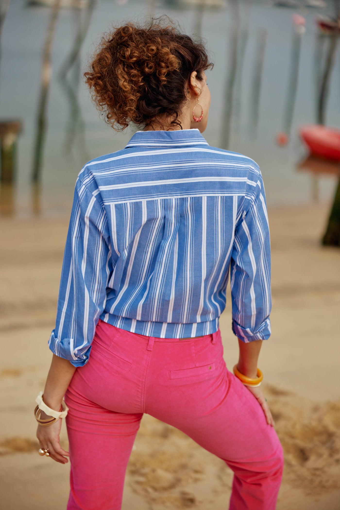 Chemise Maeve - Rayure Bleu