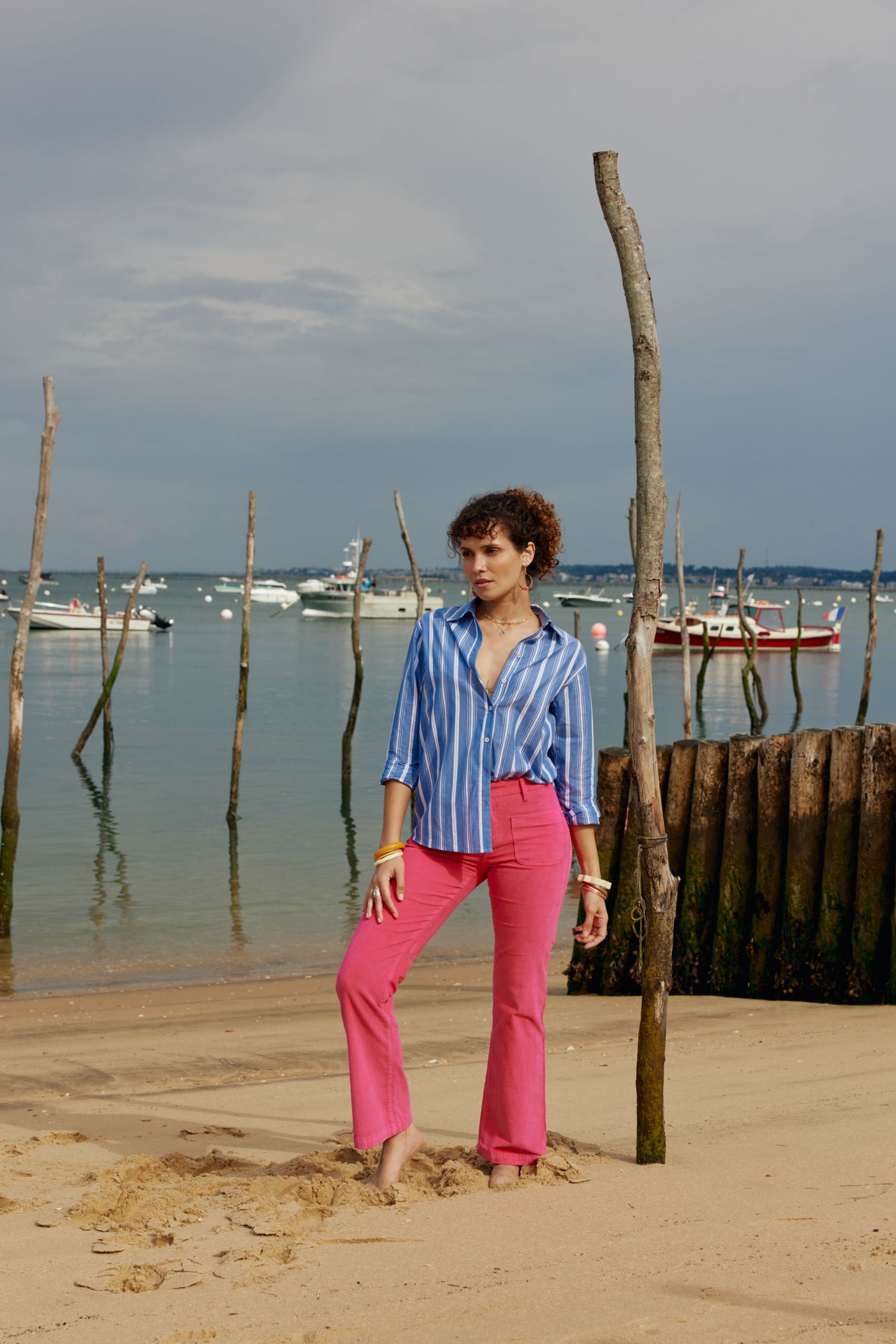 Chemise Maeve - Rayure Bleu