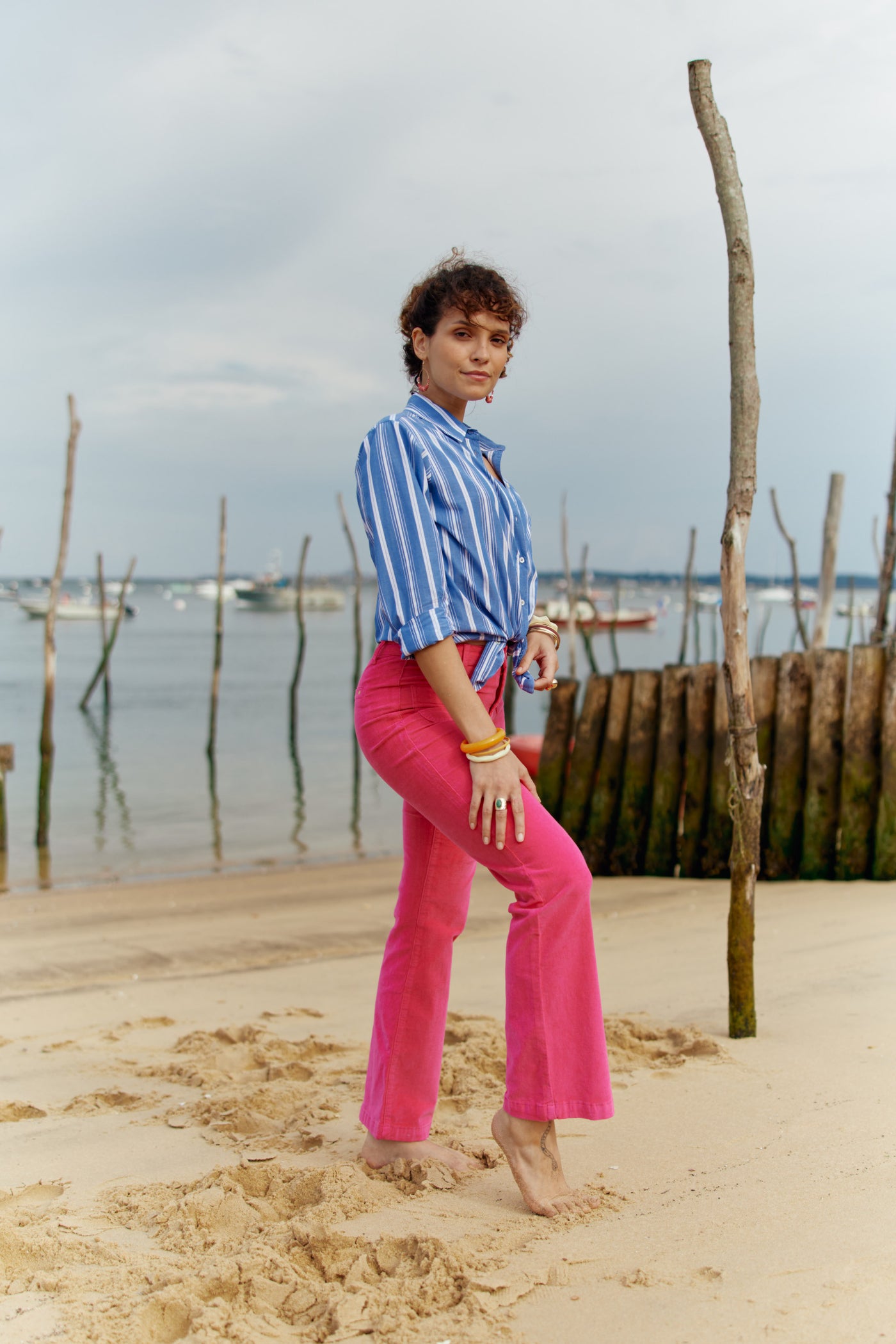 Chemise Maeve - Rayure Bleu