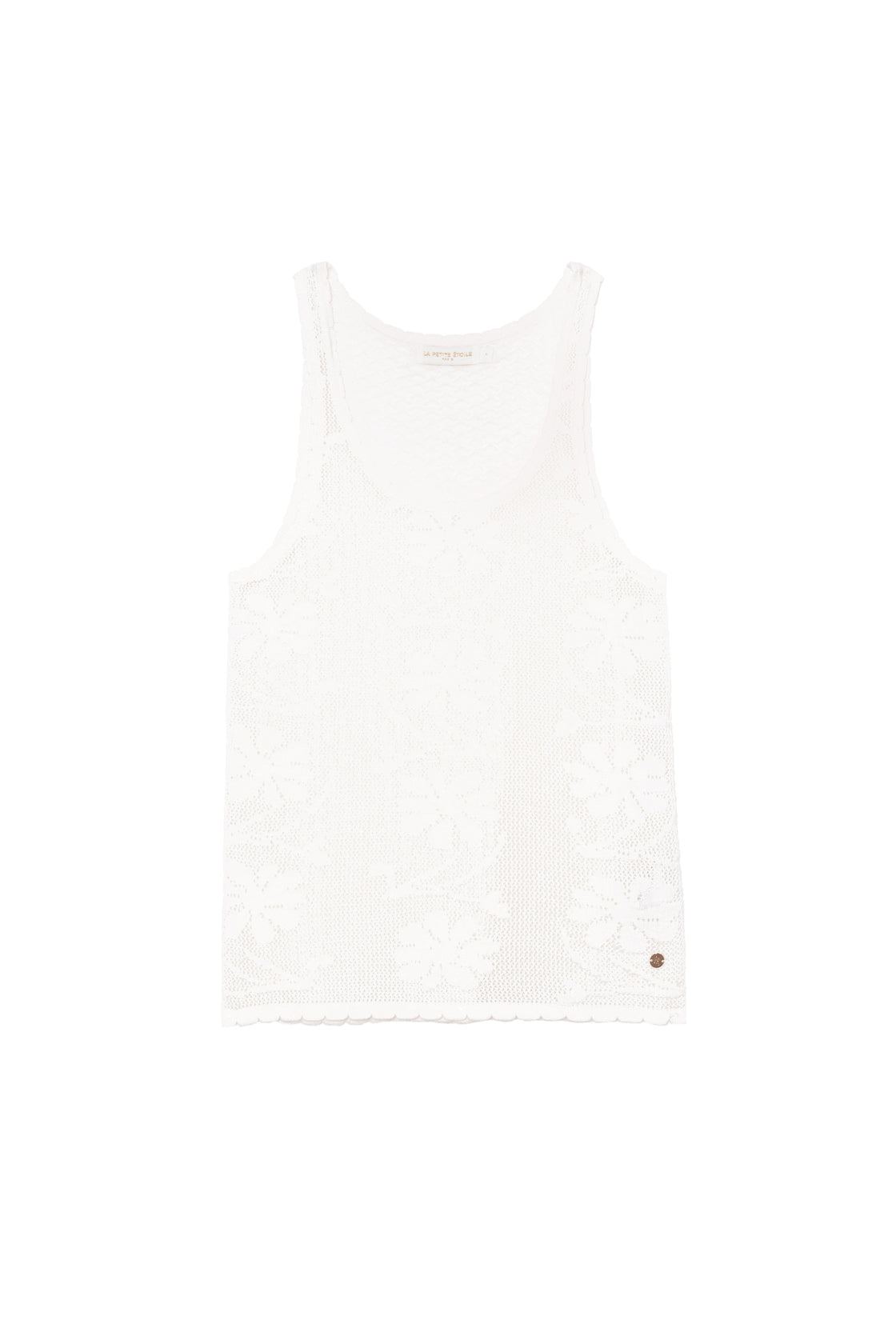 Ivory mesh top - Magalie