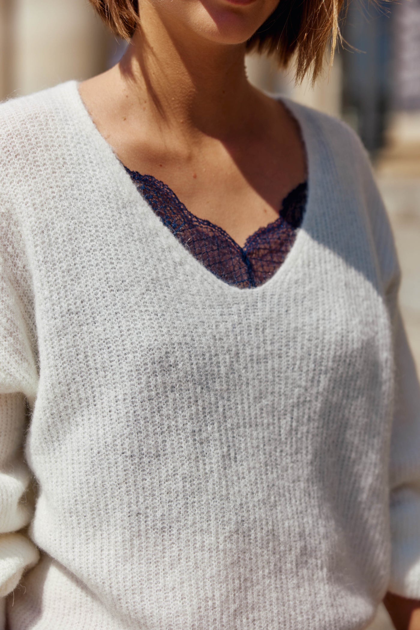 Pull Malaly - Ecru