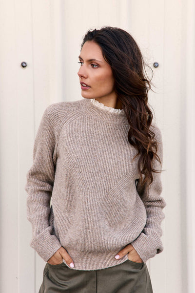 Malva - Pull col montant