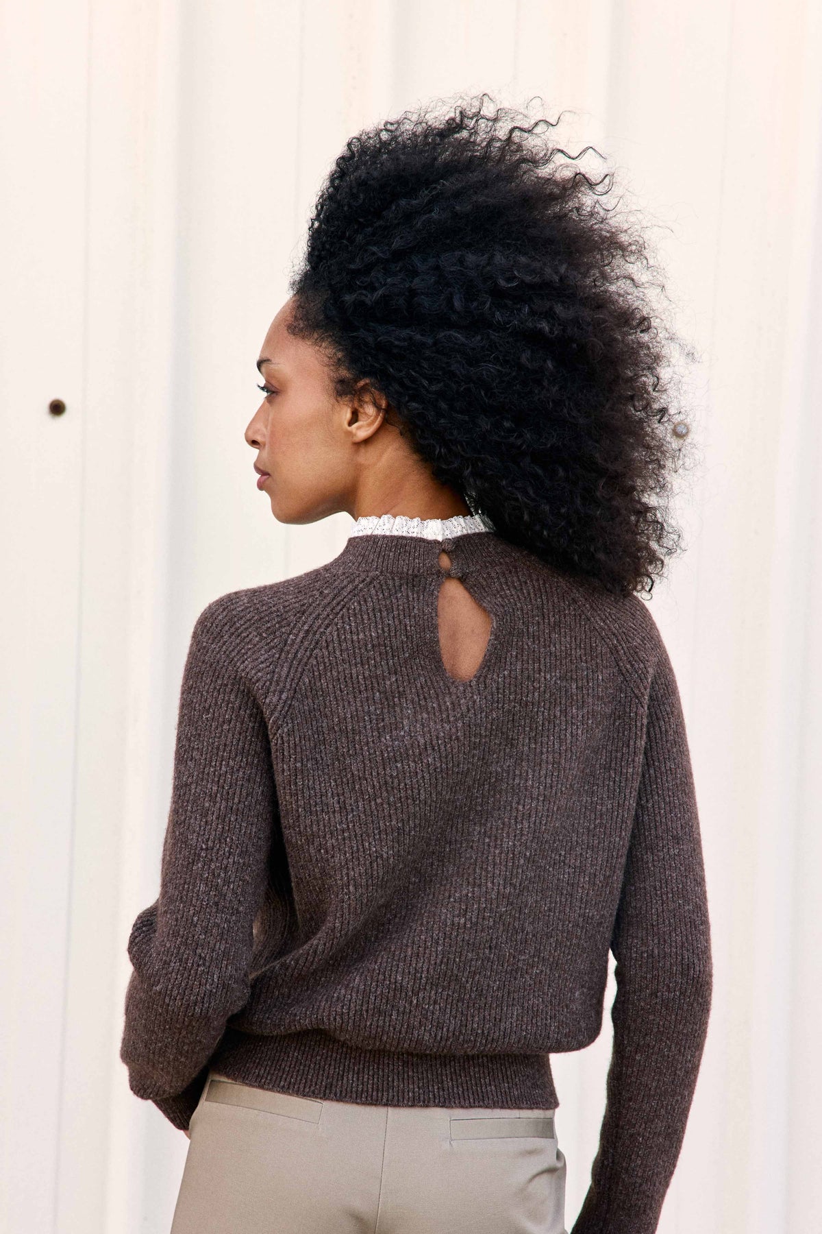 Malva - Pull col montant