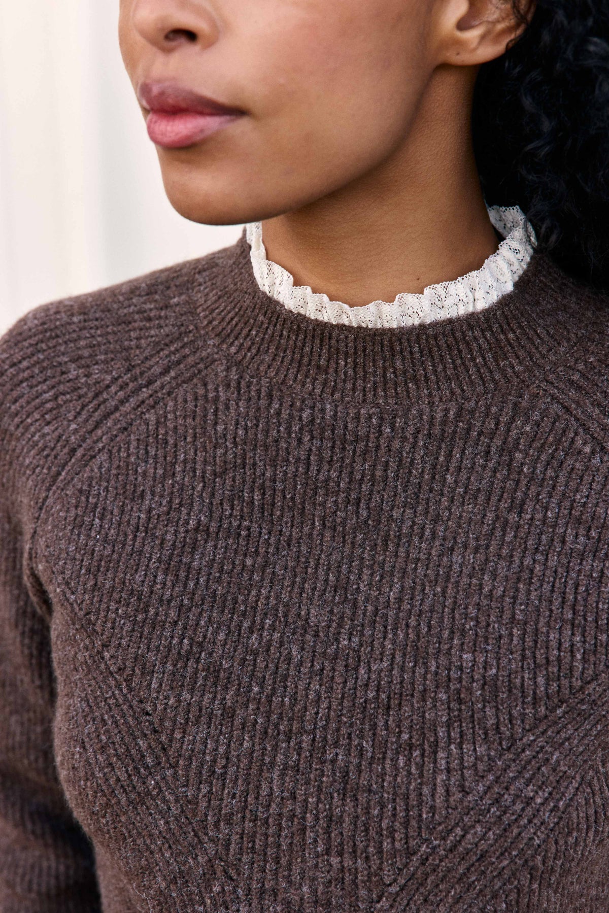 Malva - Pull col montant
