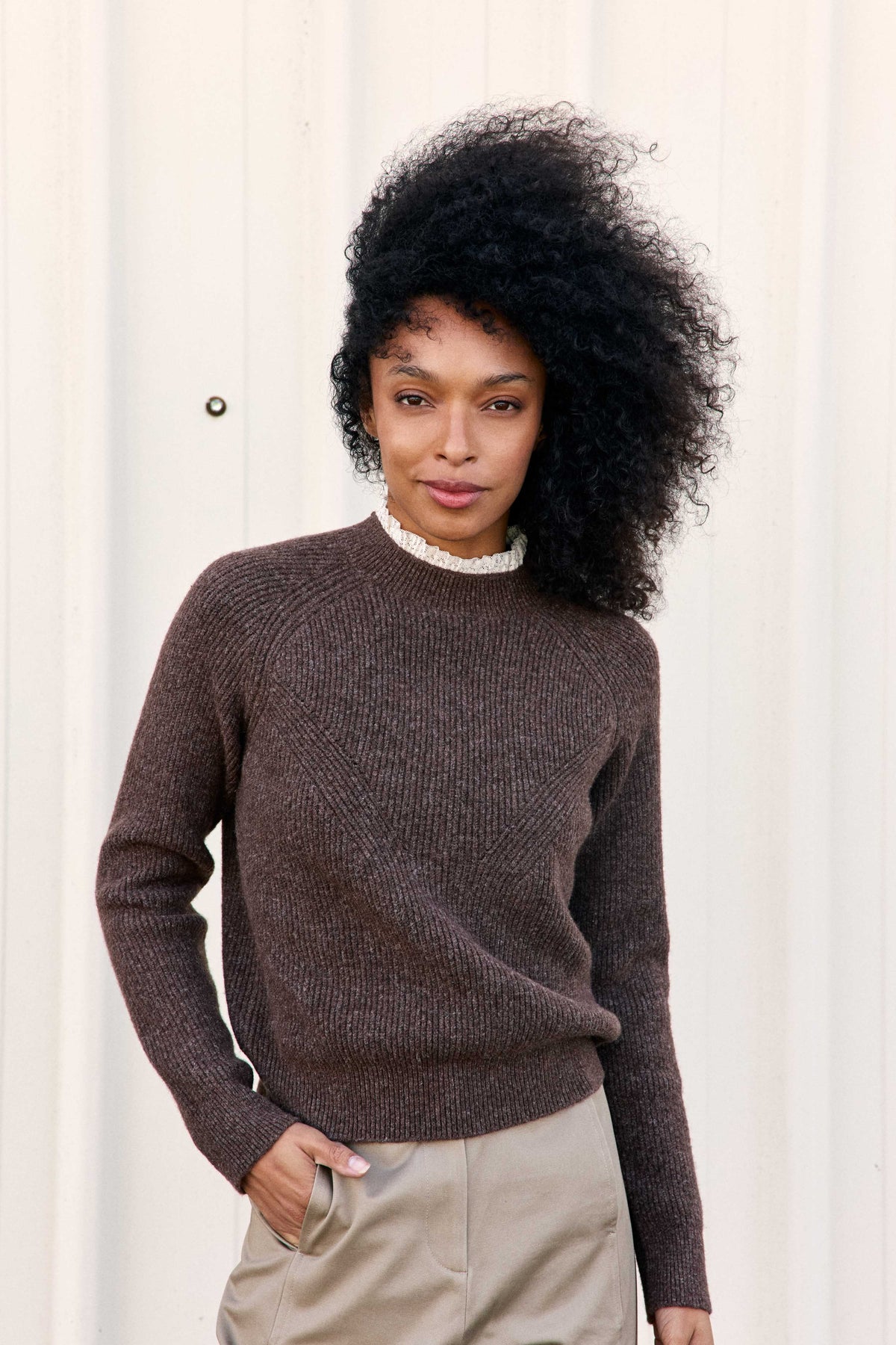 Malva - Pull col montant