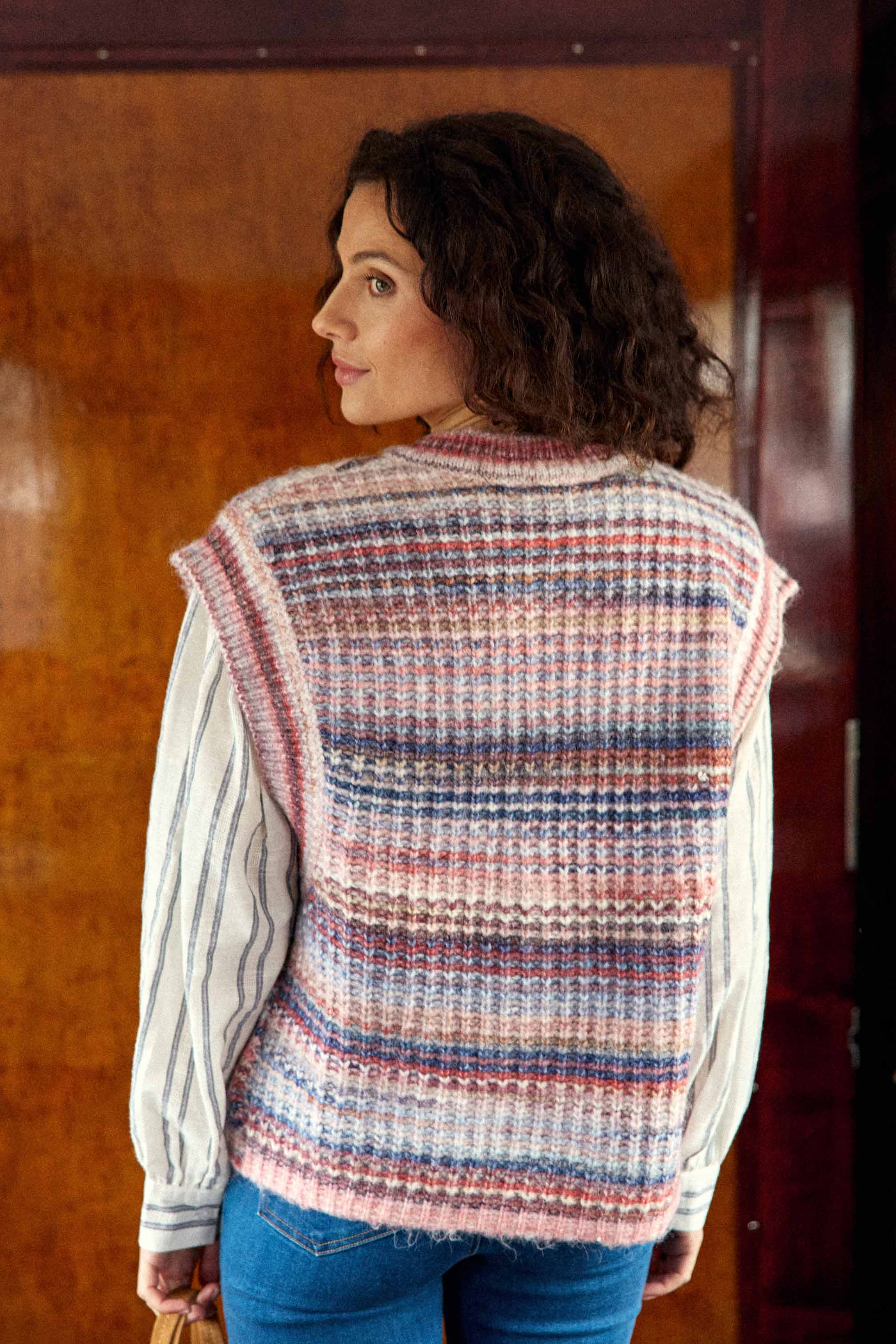 Gilet bleu/rose - Mancy