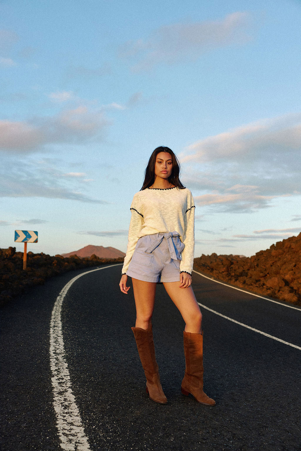 Manuela Straight Sweater - Beige