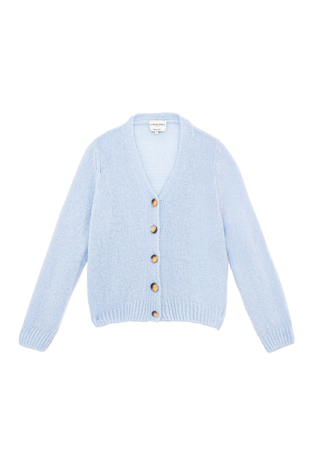 Gilet en maille bleu ciel - Mara