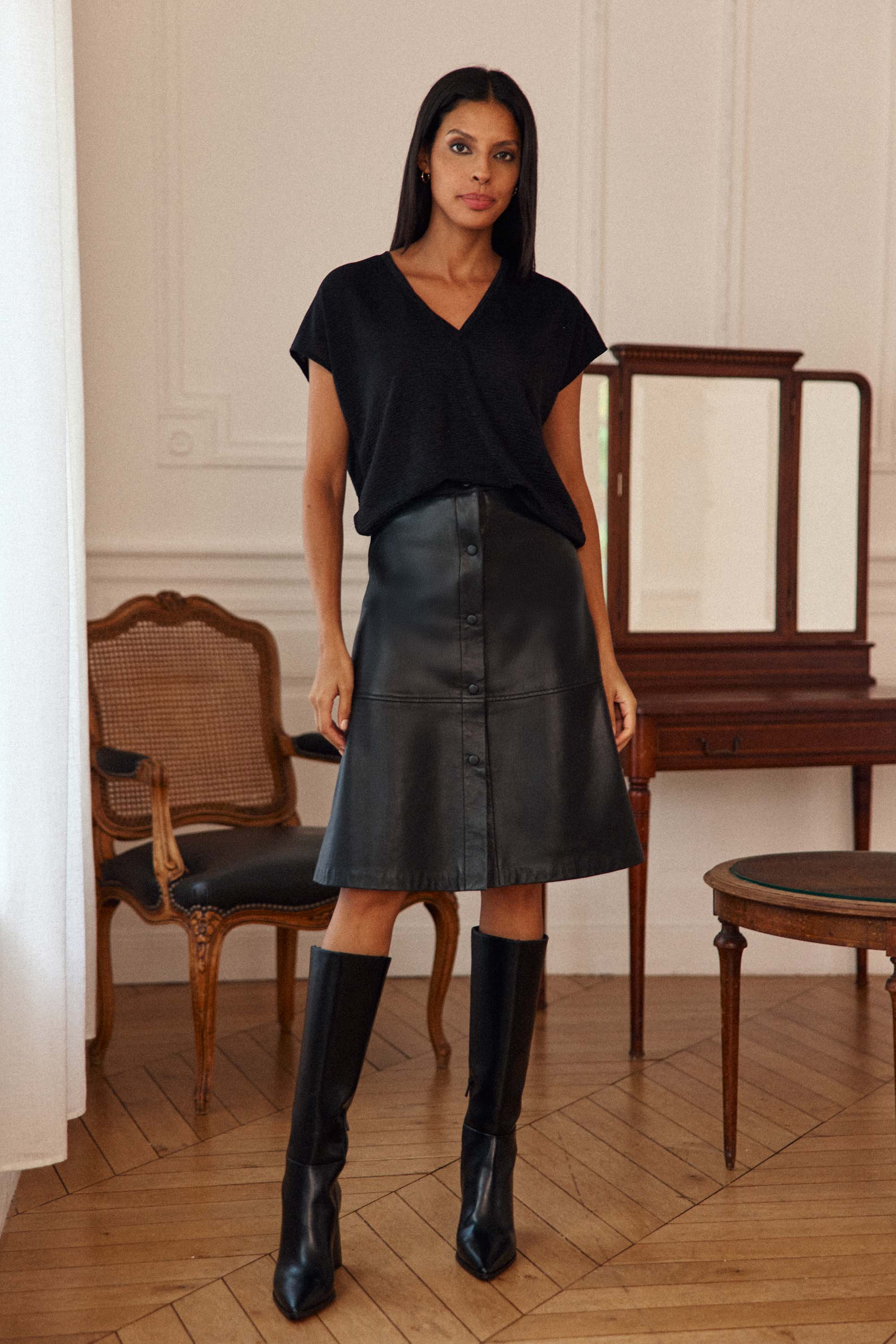 T-shirt noir - Marcelina