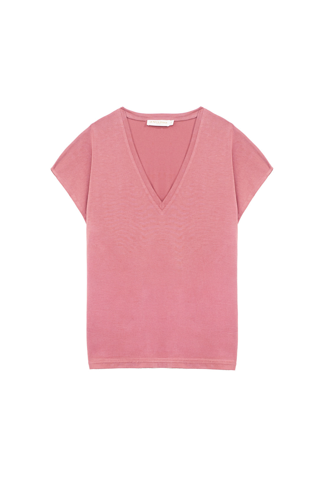 Old pink V-neck T-shirt - Marcelina