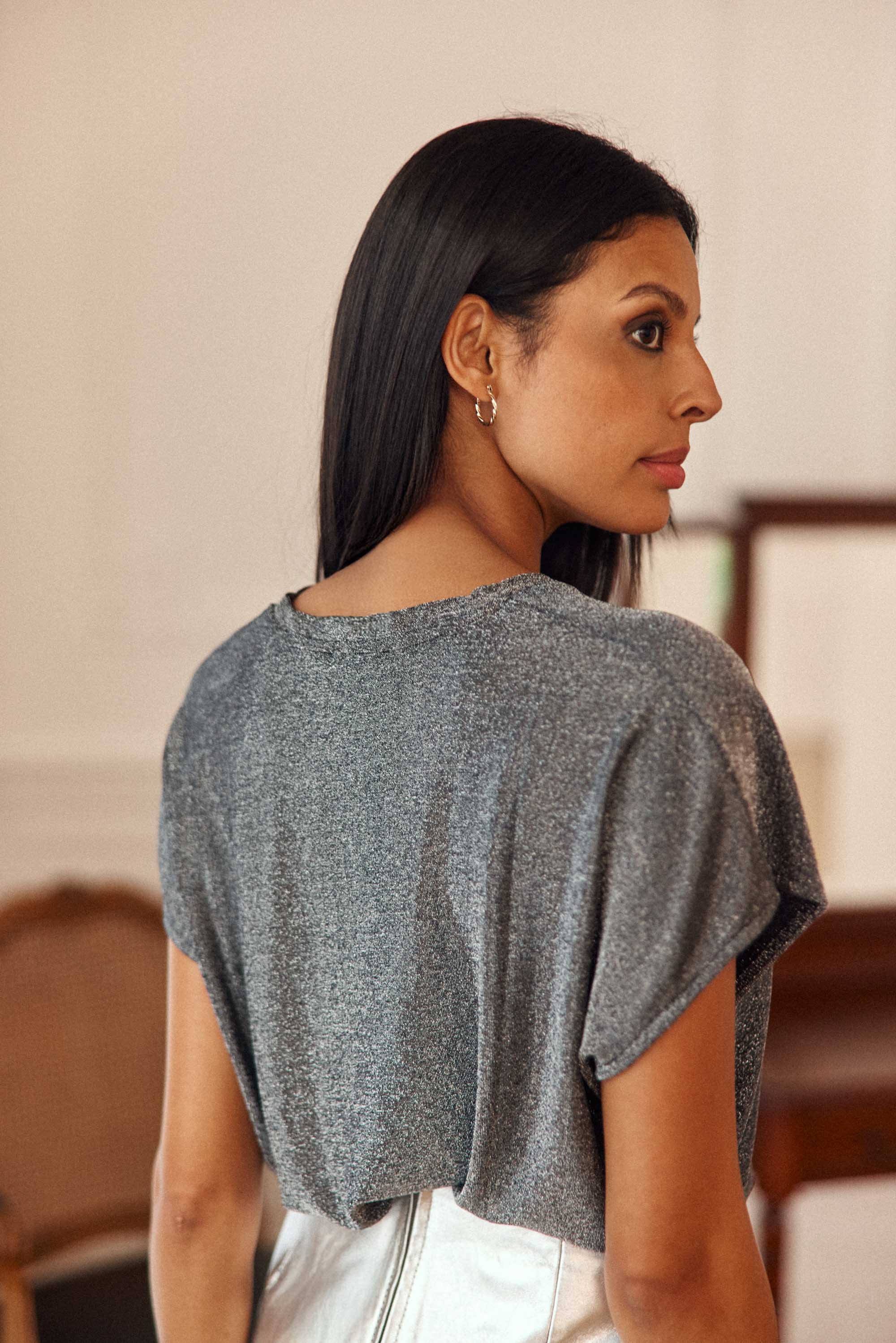 T-shirt argenté - Marcellina