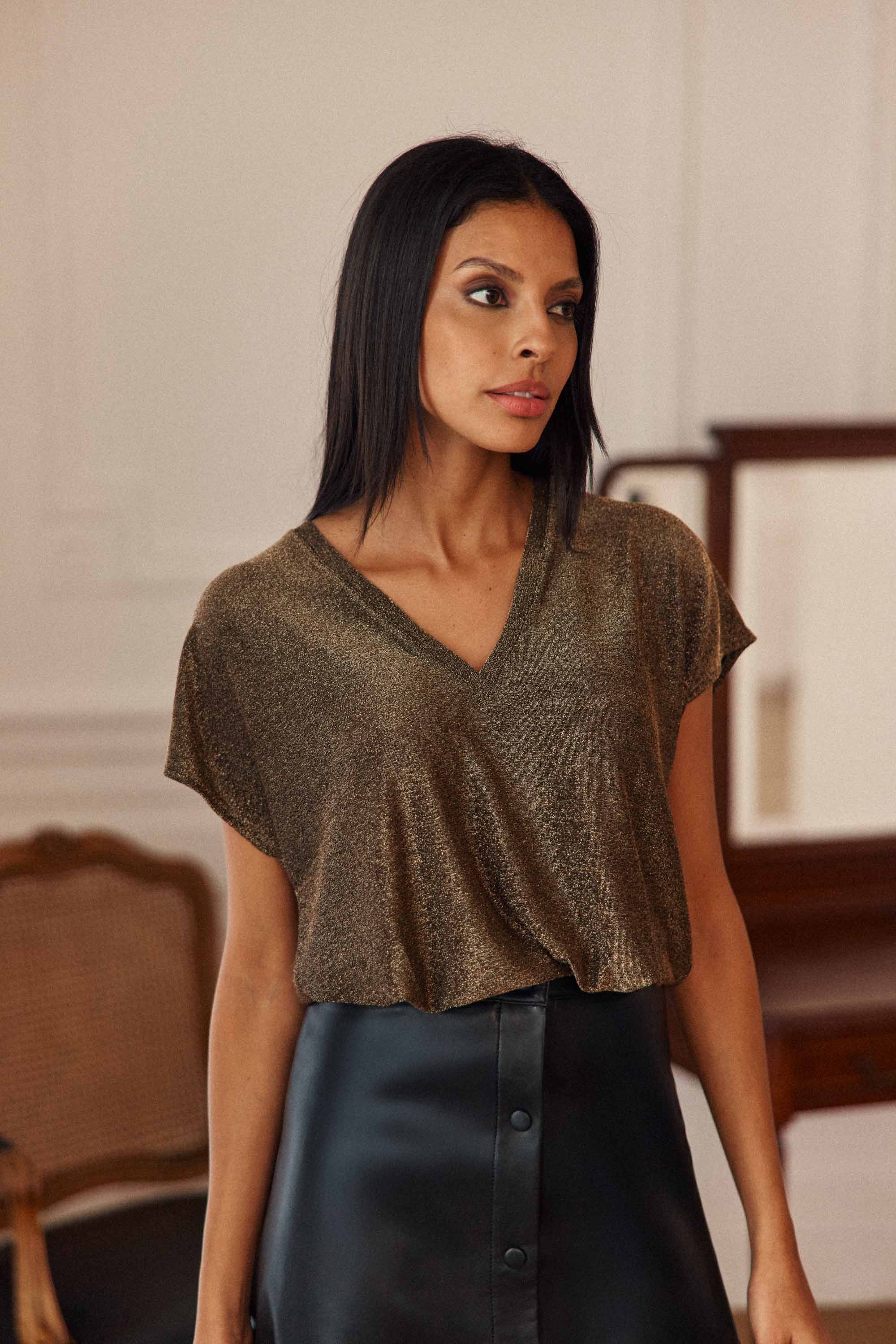 T-shirt mordoré - Marcellina