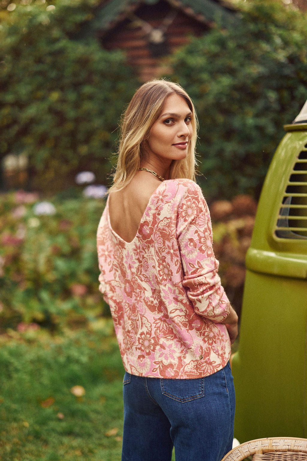 Pull réversible floral - Margot
