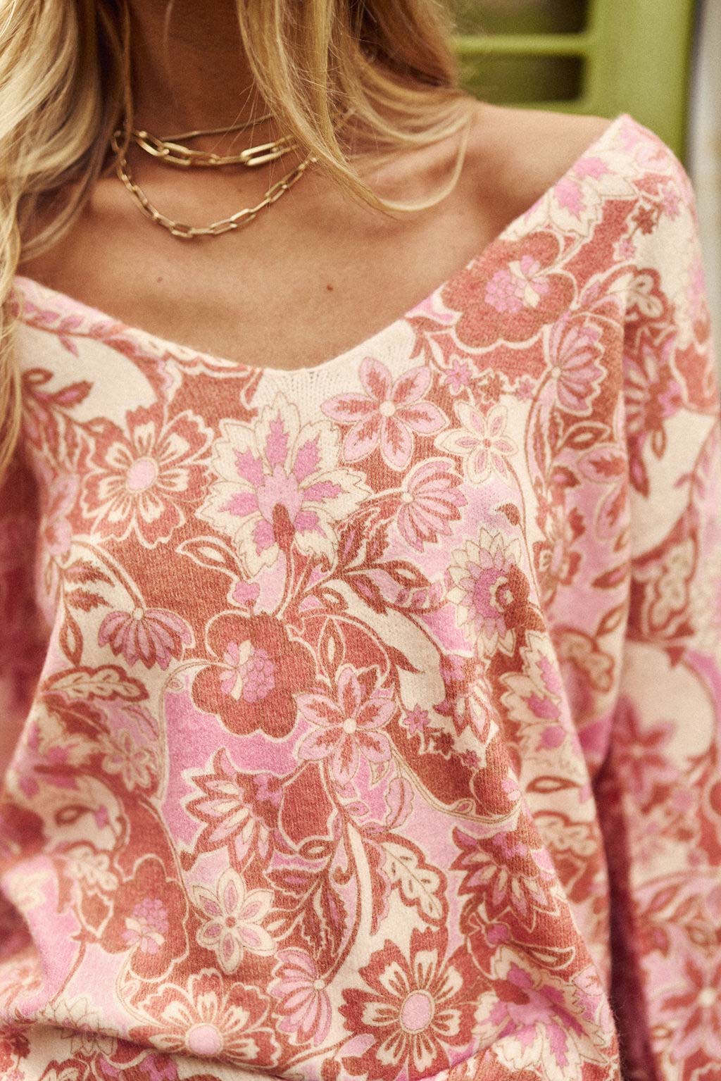 Pull réversible floral - Margot