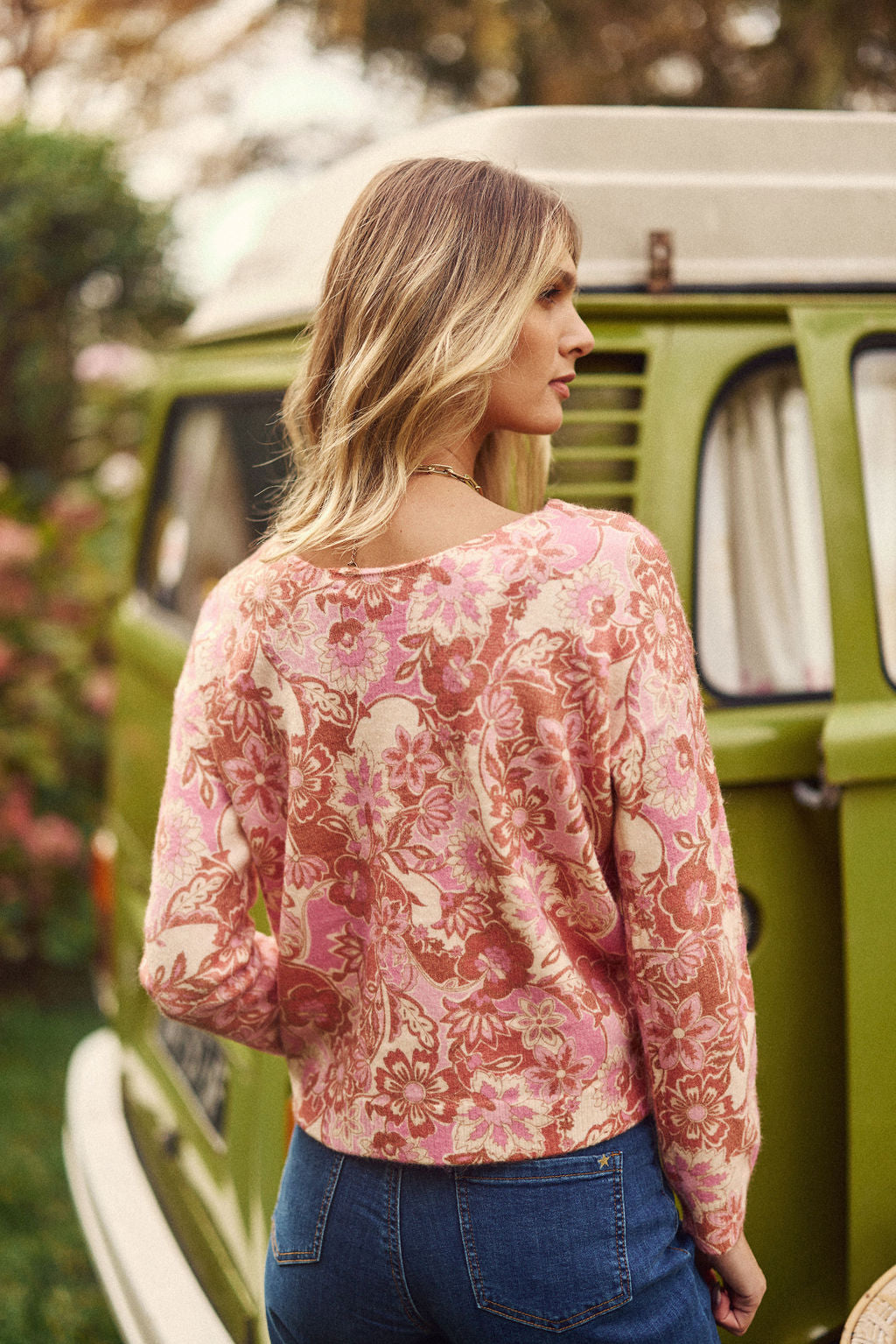 Pull réversible floral - Margot