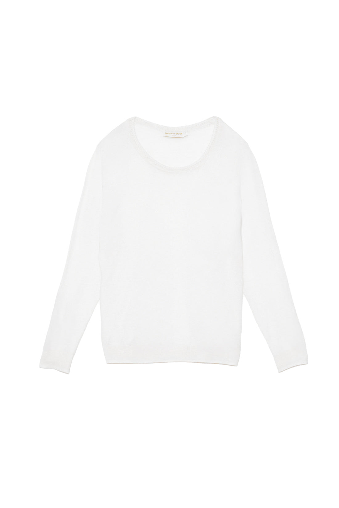 Pull col rond écru - Marie