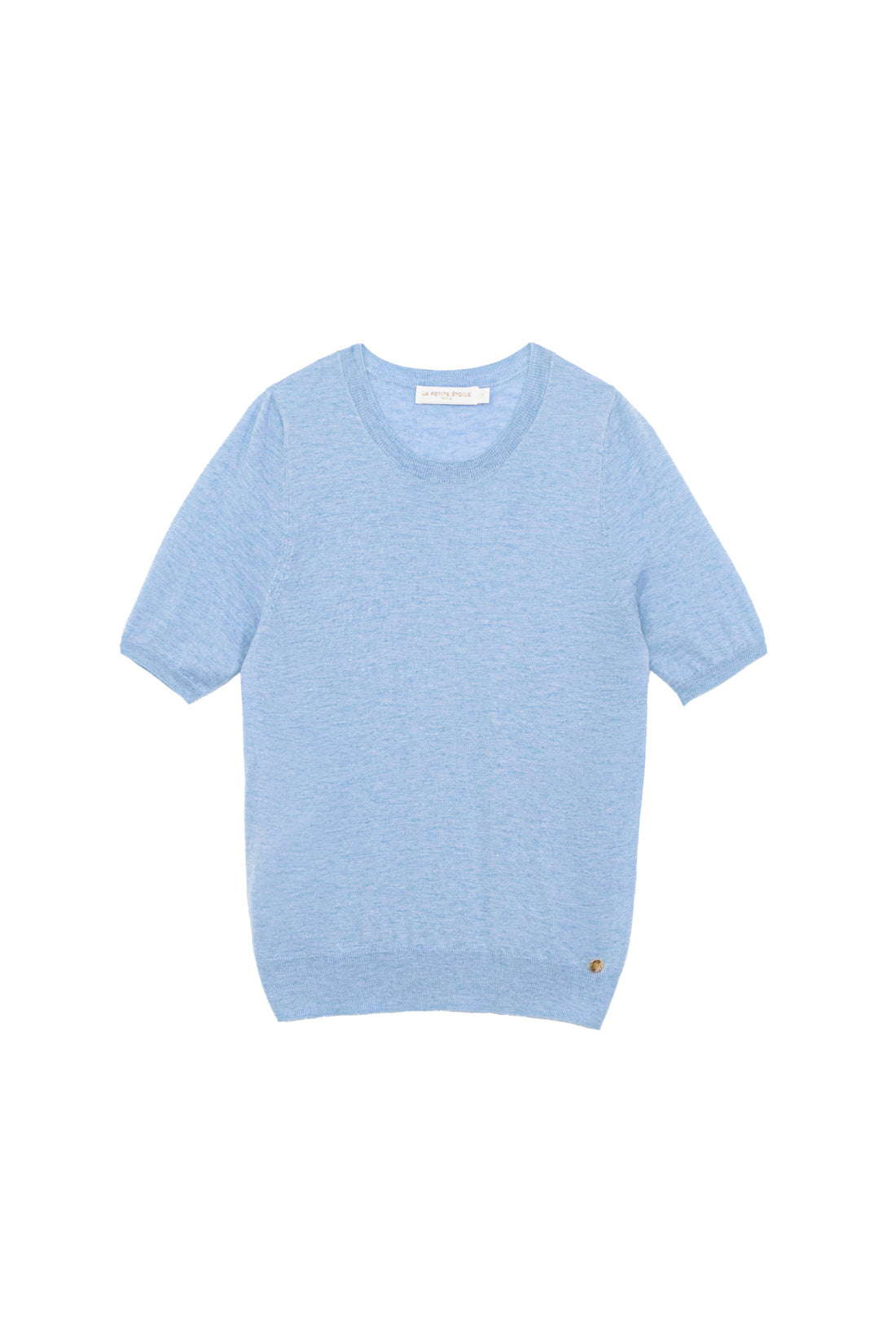 Sky blue short-sleeved sweater - Marilou