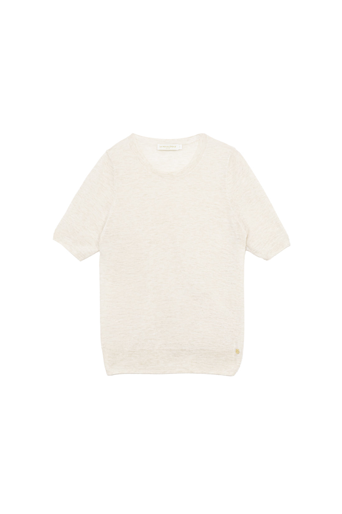 Ivory short-sleeved sweater - Marilou