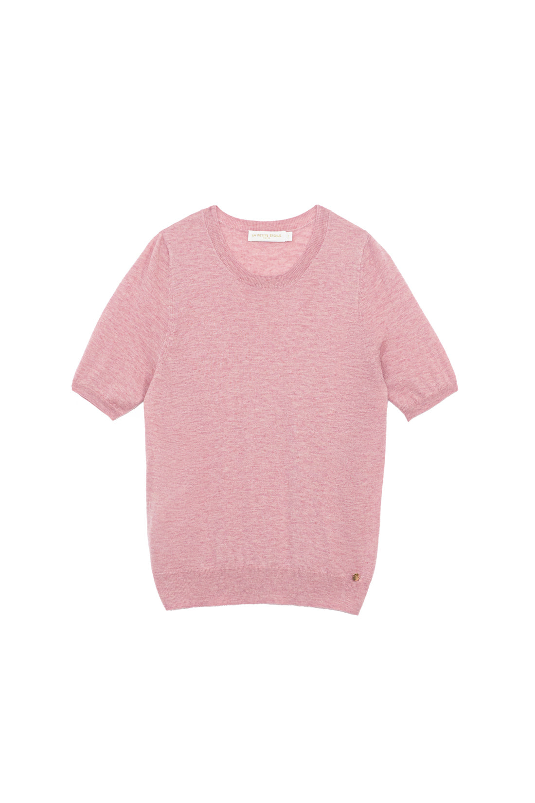 Pink short-sleeved sweater - Marilou