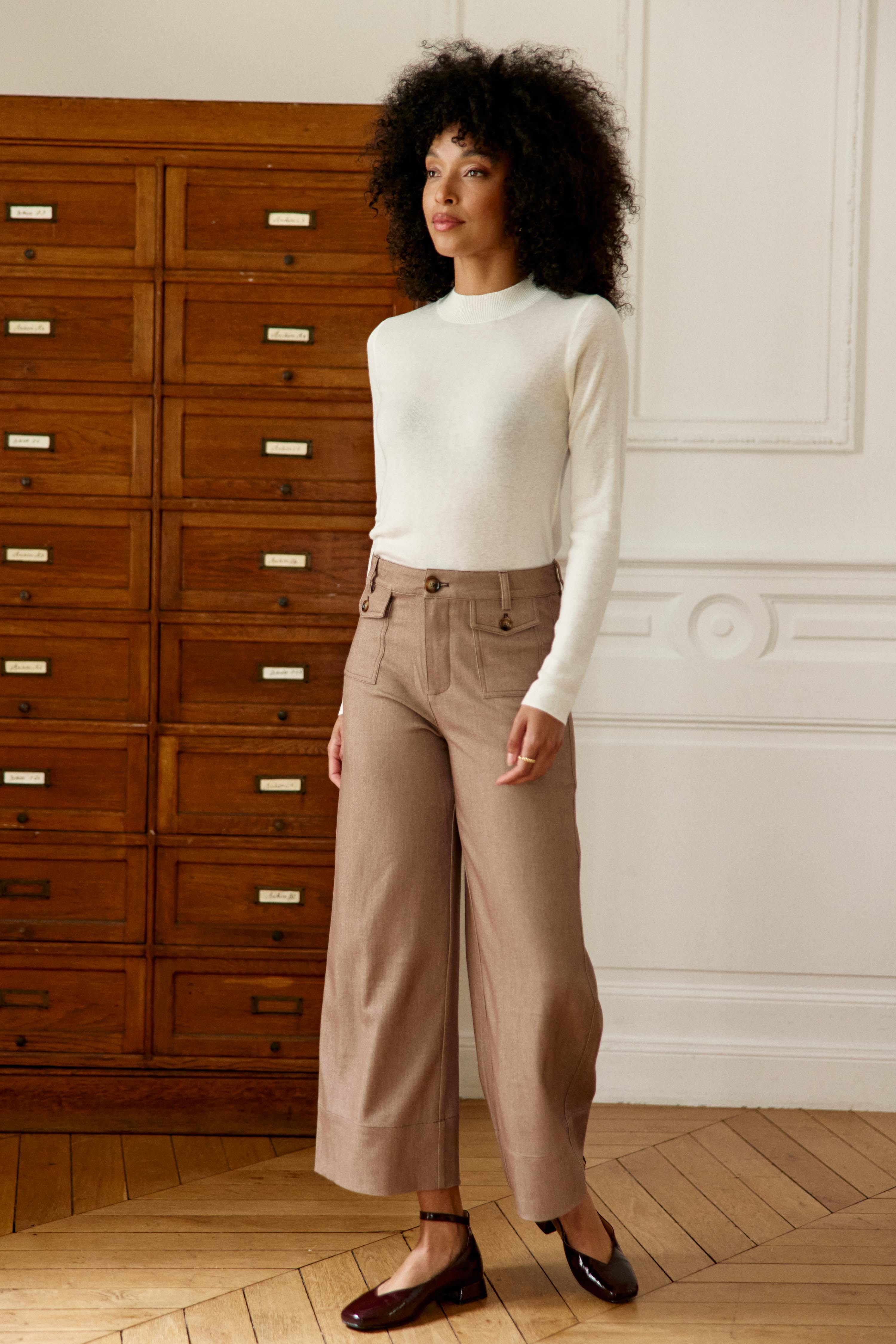 Mariona - Pull coupe droite