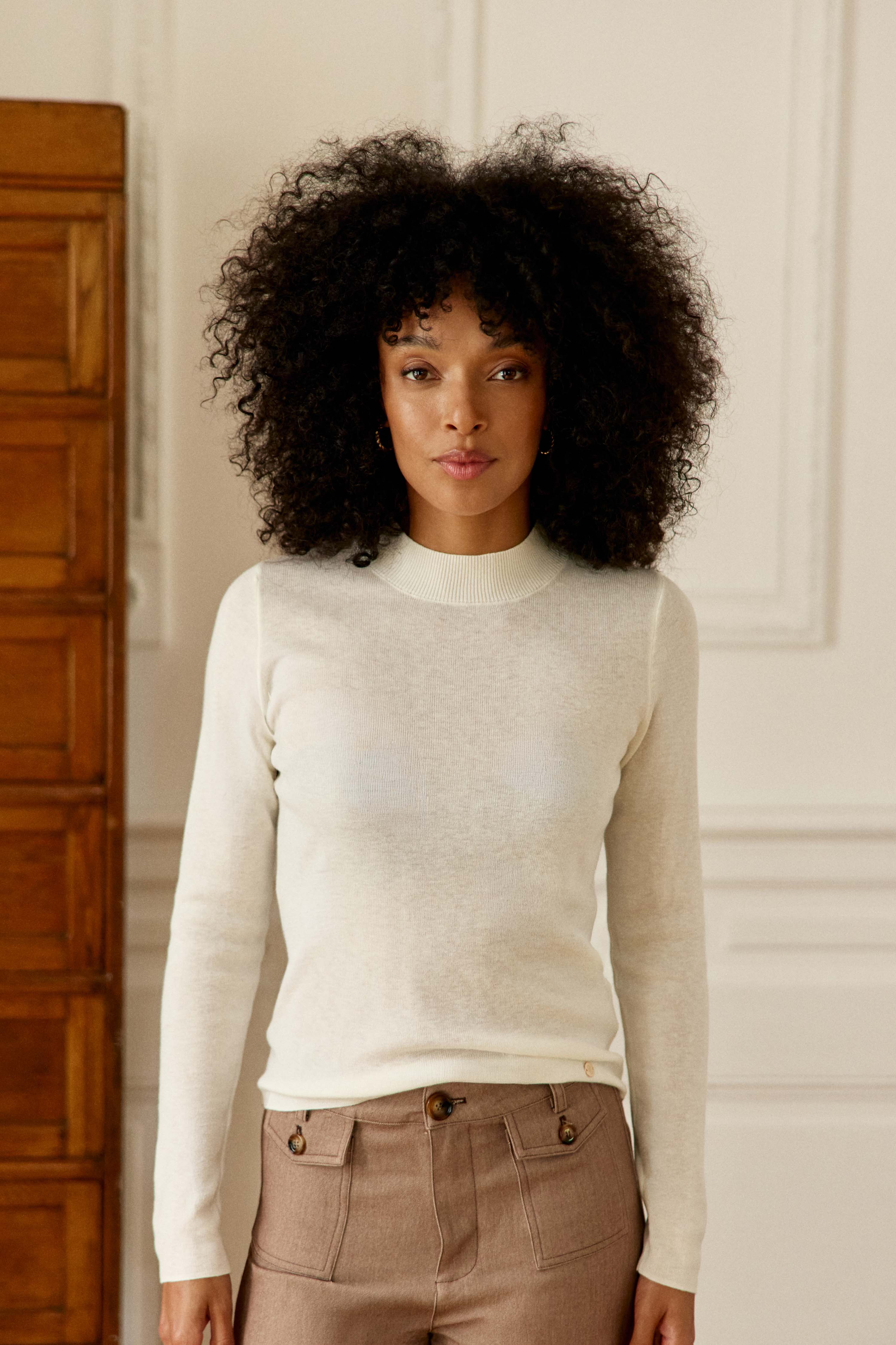 Mariona - Pull coupe droite