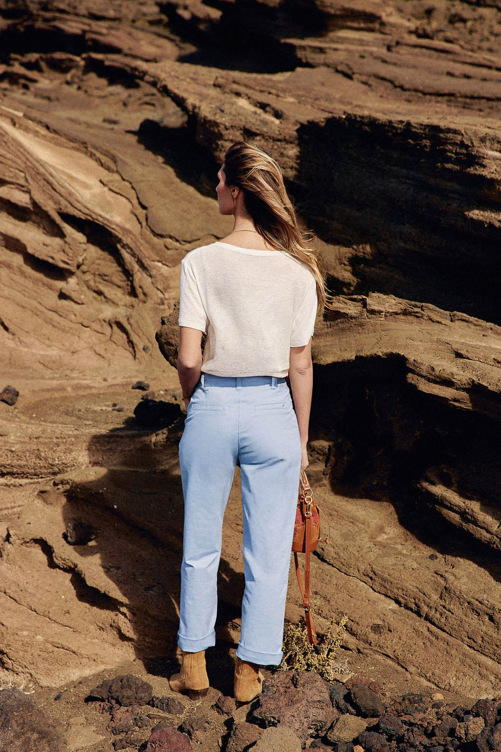 Blue straight pants - Marisol