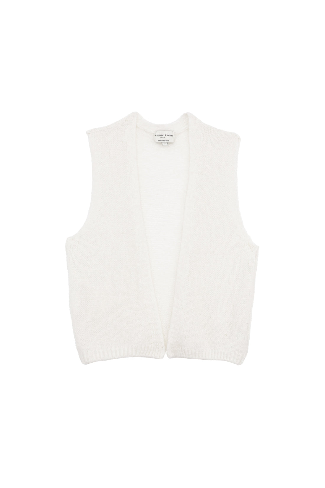 Ecru sleeveless cardigan - Marvia