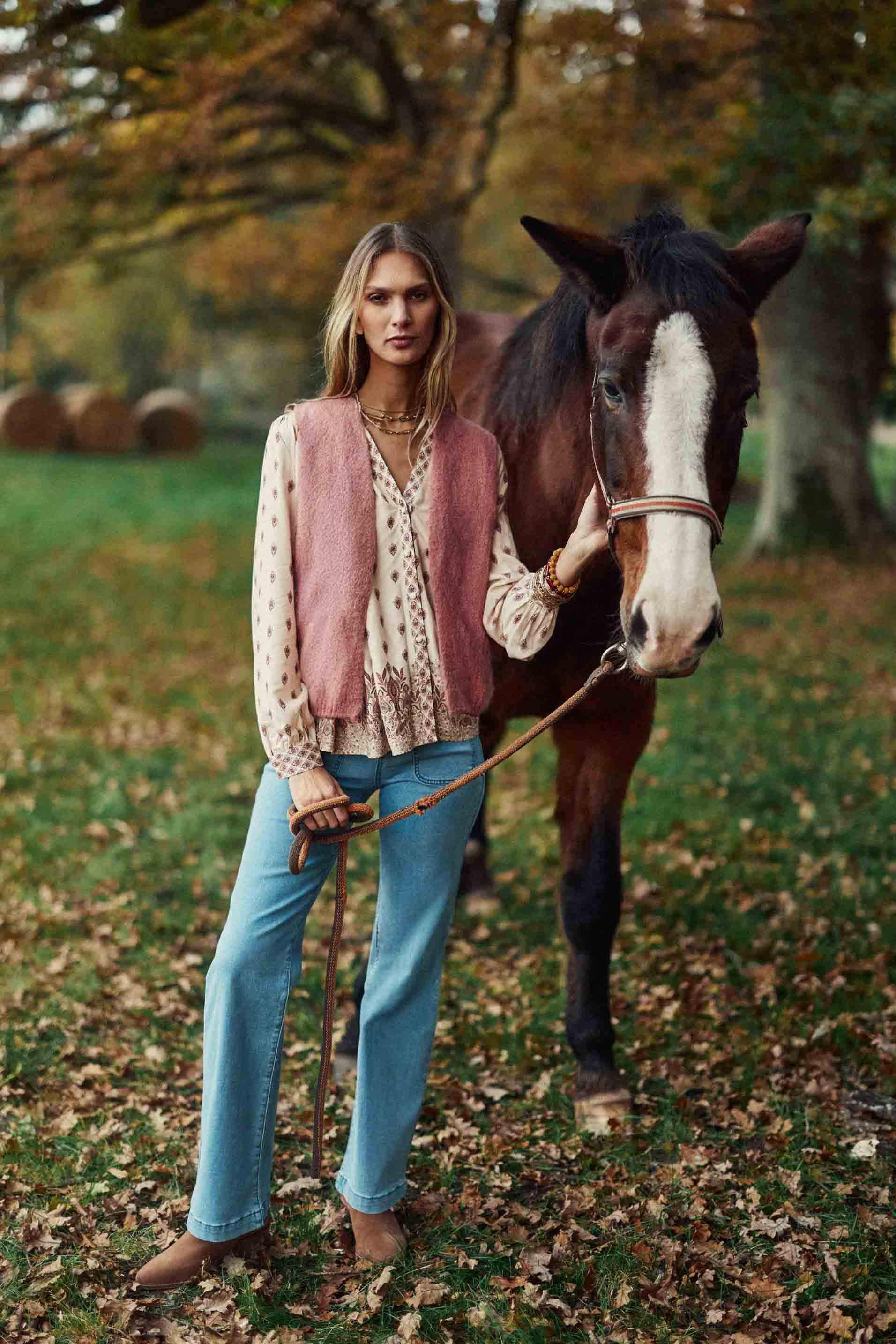 Gilet sans manches vieux rose - Marvia