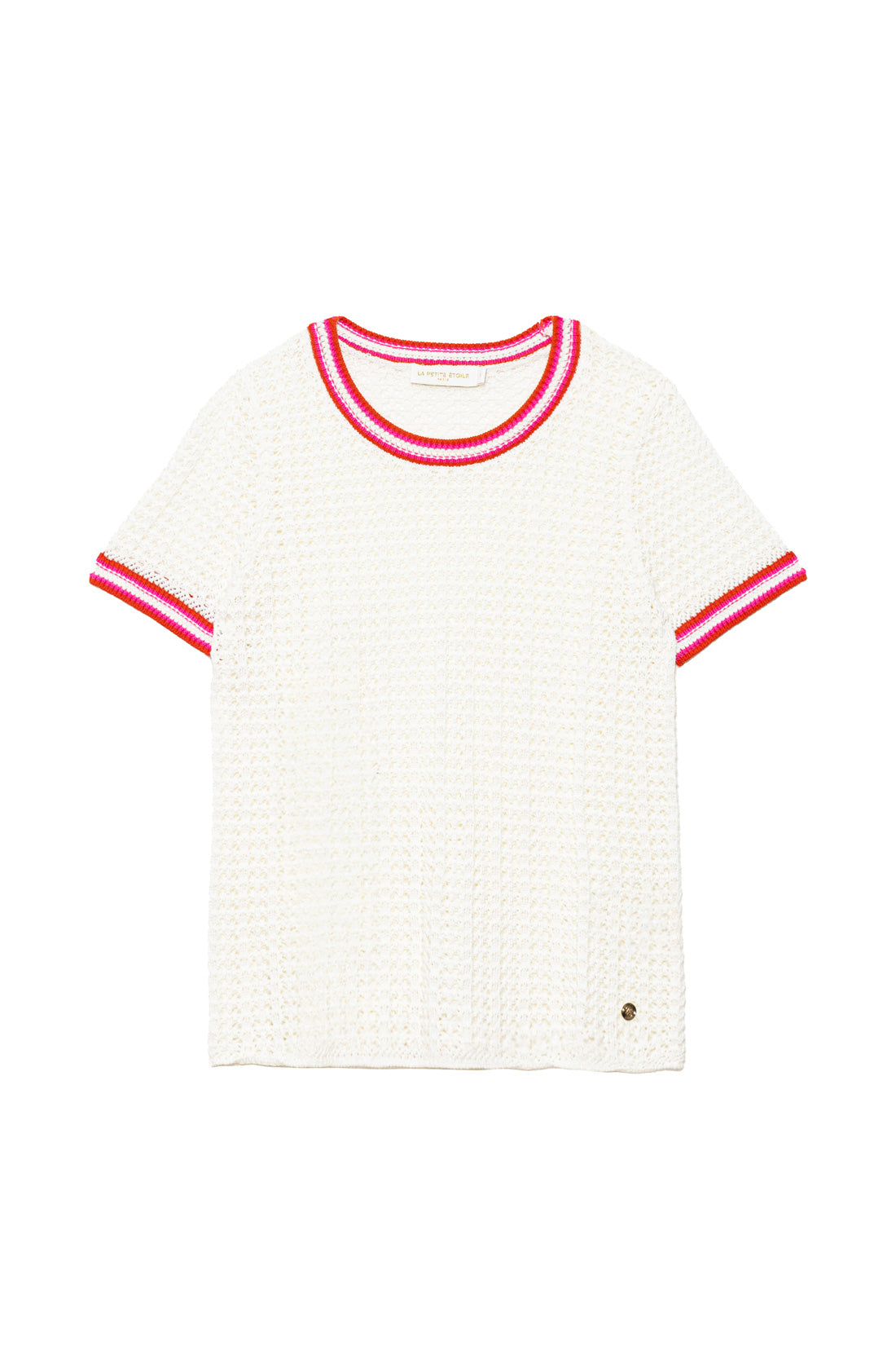 Ecru short-sleeved sweater - Mason
